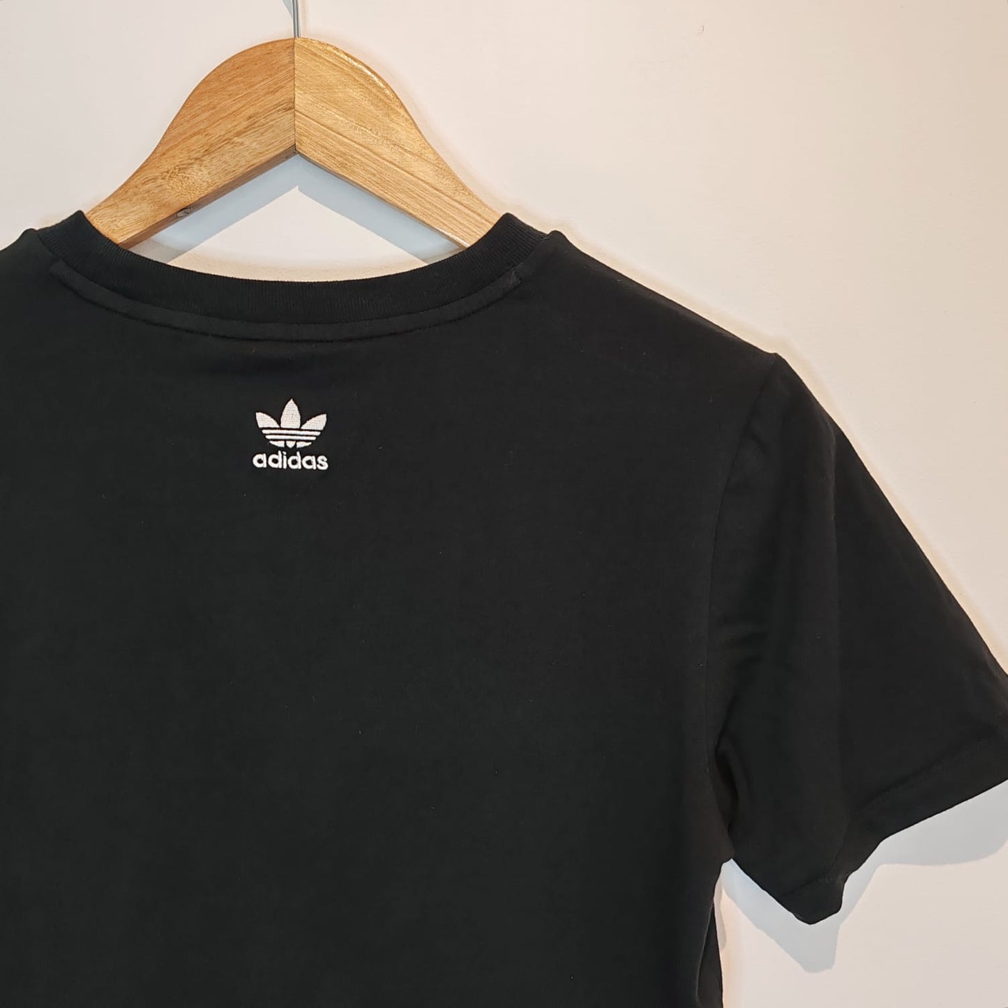 Adidas Black Cropped T Shirt