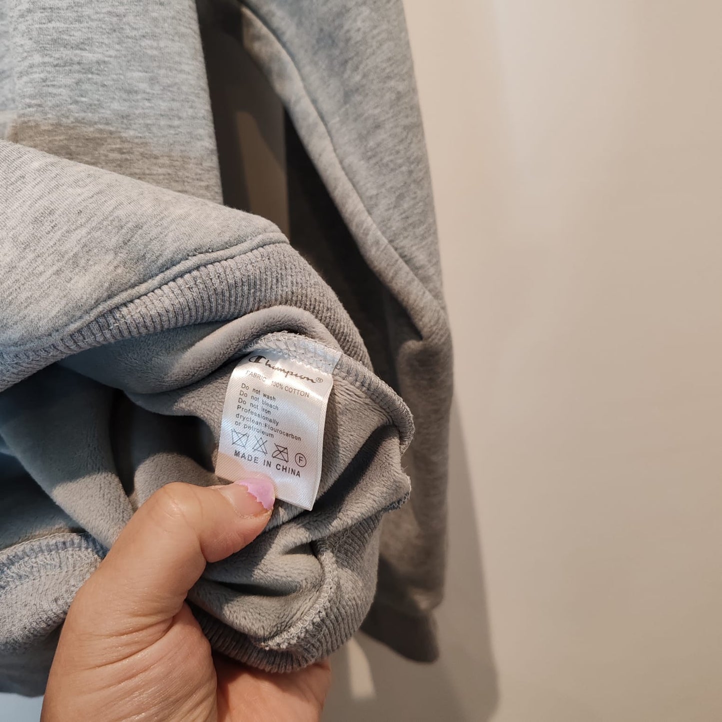 Champion Grey Fur Lined Hoodie