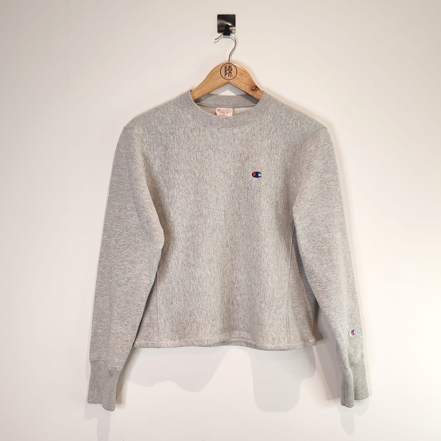 Champion Grey Rework Cropped Sweatshirt Preloved By Lilly Grace Chen