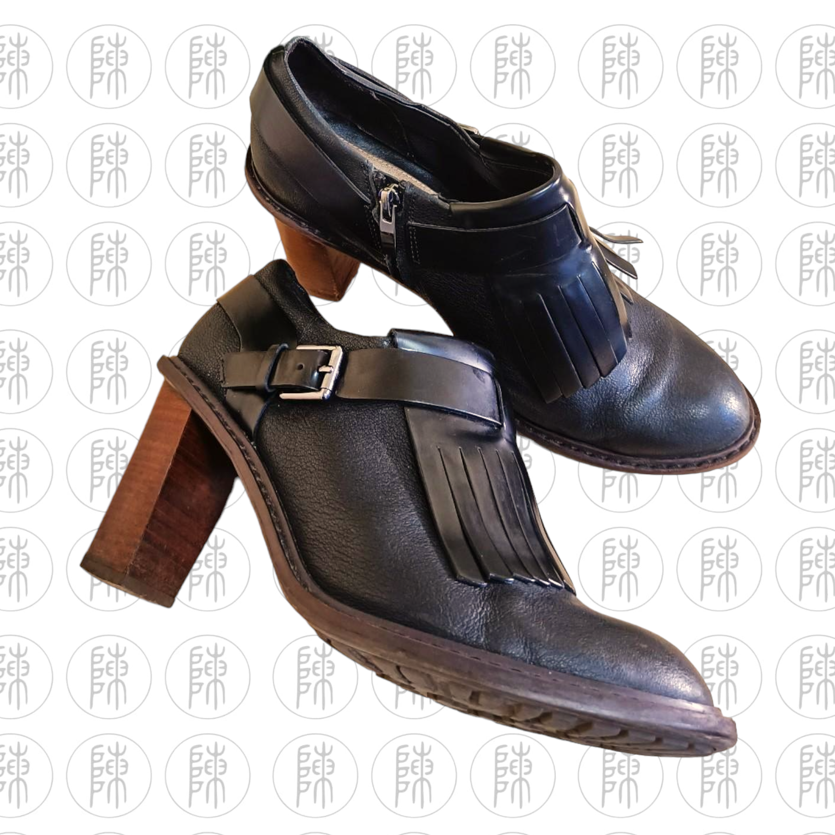 Clarks griffin best sale mia black leather