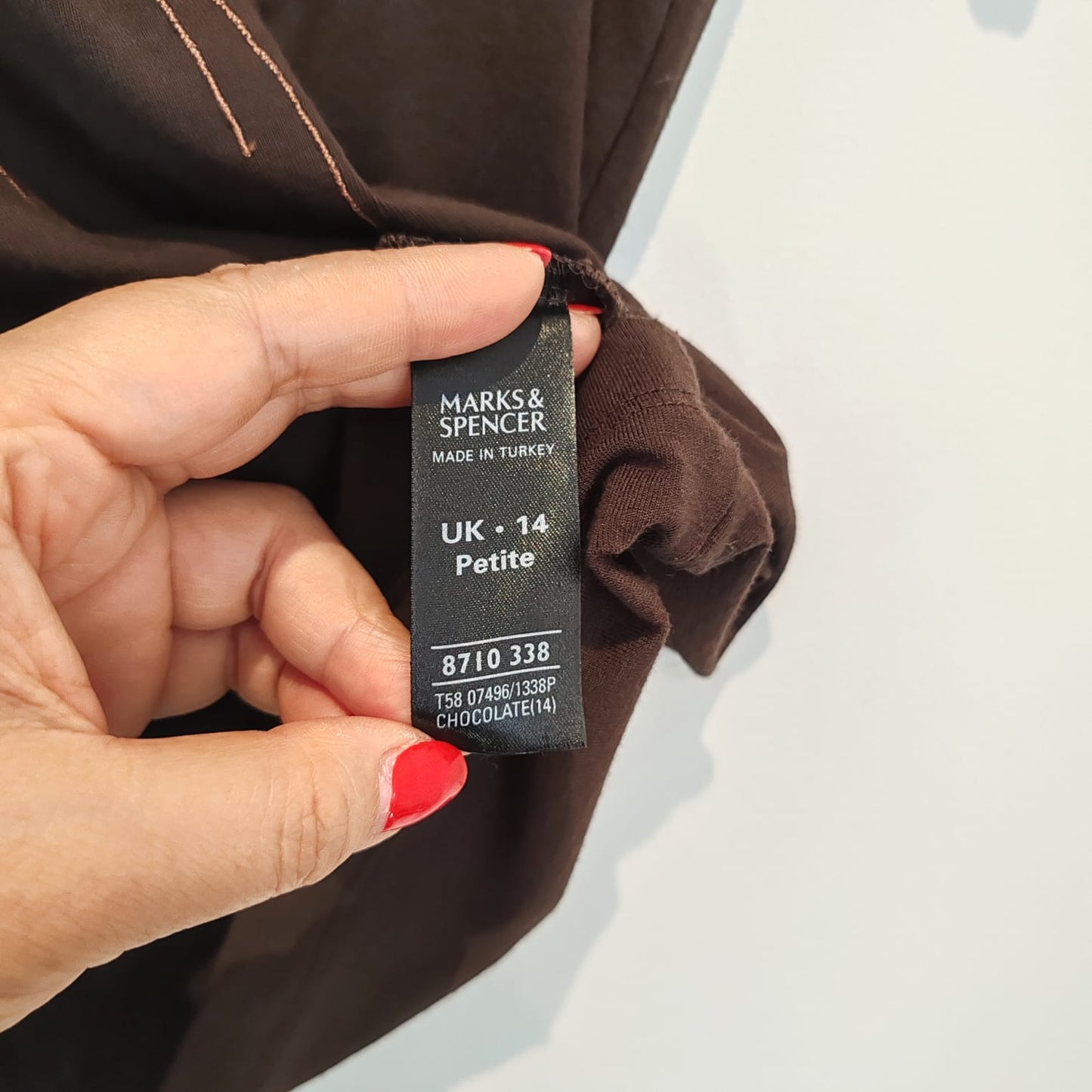 Marks & Spencer M&S Brown Sequin Flower T Shirt