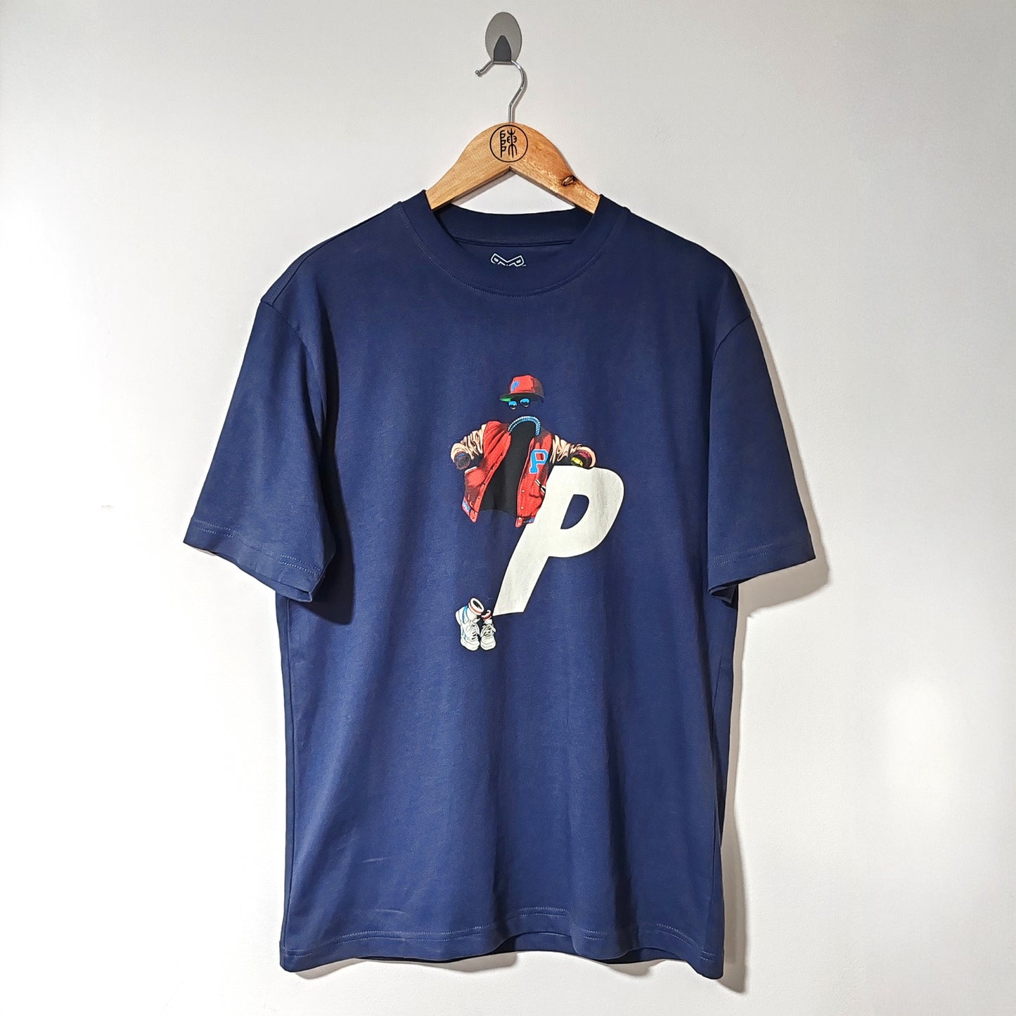 Palace Transparency Navy Blue Graphic Short Sleeve T Shirt