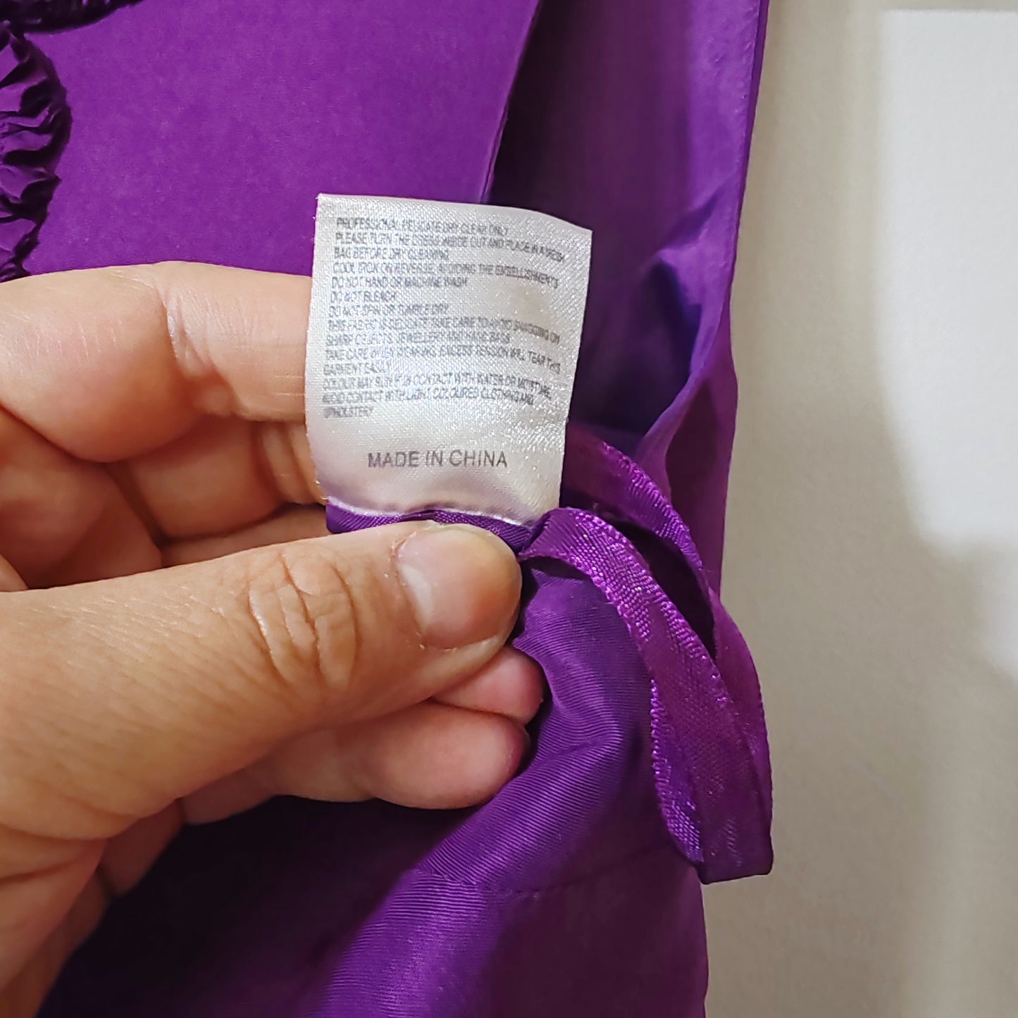 Phase Eight Purple Silk Flower Ruffle Dress