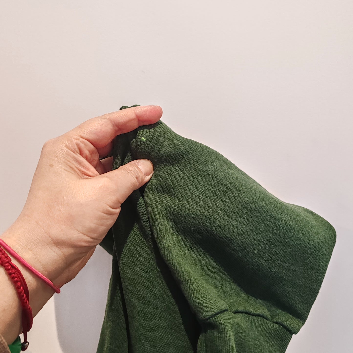 Tommy Hilfiger Green Distressed Vintage Spell Out Sweatshirt