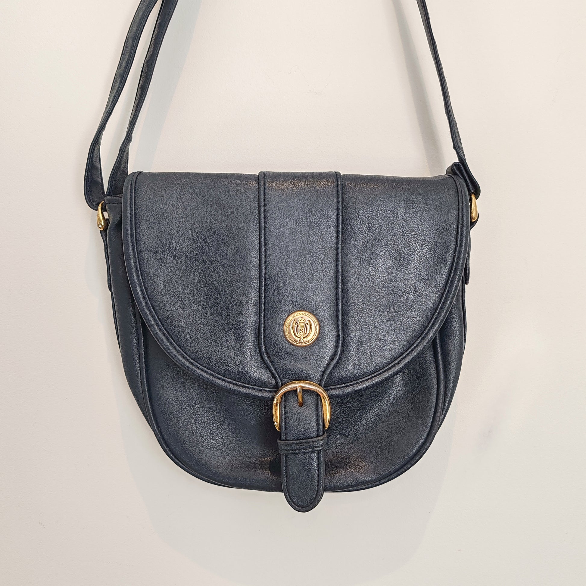 Accessories Studio Navy Blue Satchel Handbag