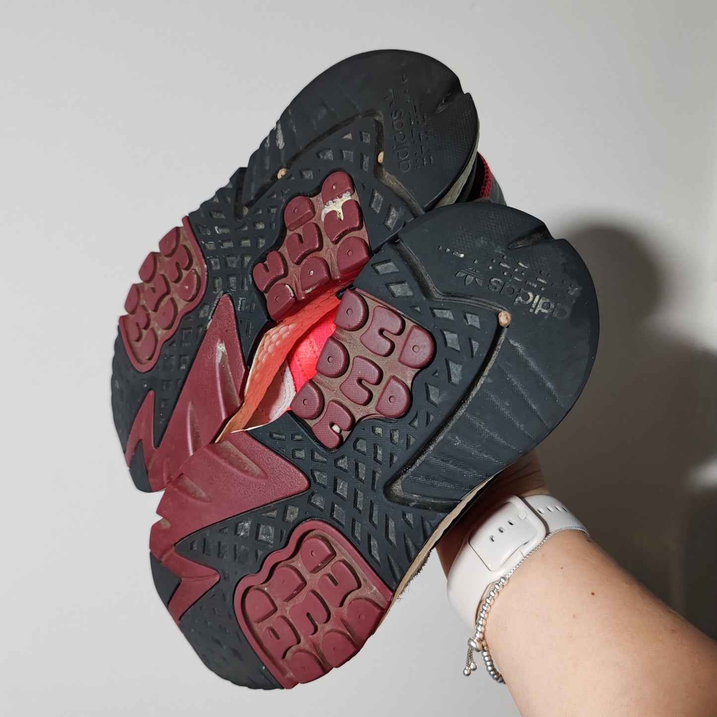 Adidas Nite Jogger Shock Red Pink Trainers