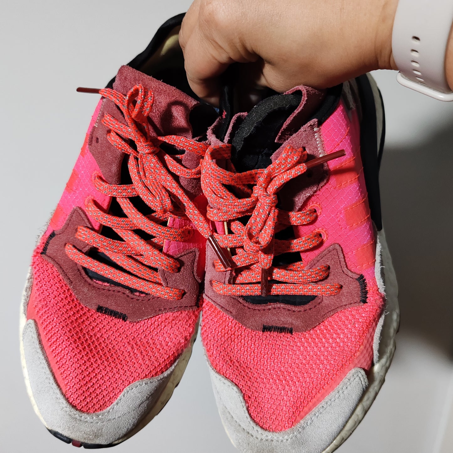 Adidas Nite Jogger Shock Red Pink Trainers