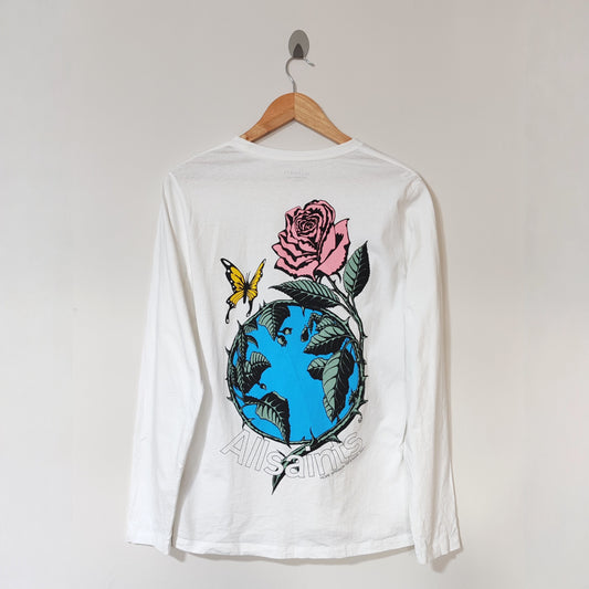 All Saints White Graphic Hope Springs Infernal 2021 T Shirt