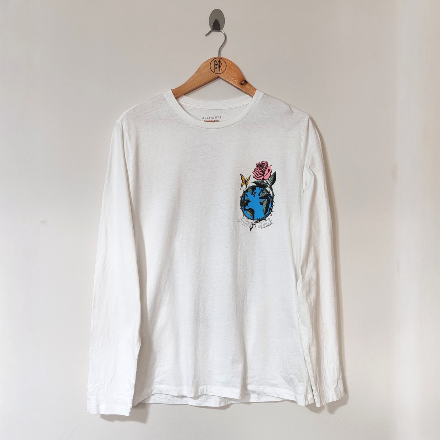 All Saints White Graphic Hope Springs Infernal 2021 T Shirt