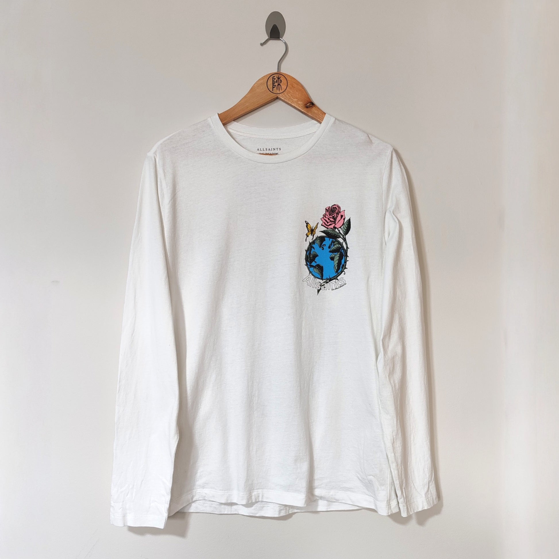 All Saints White Graphic Hope Springs Infernal 2021 T Shirt