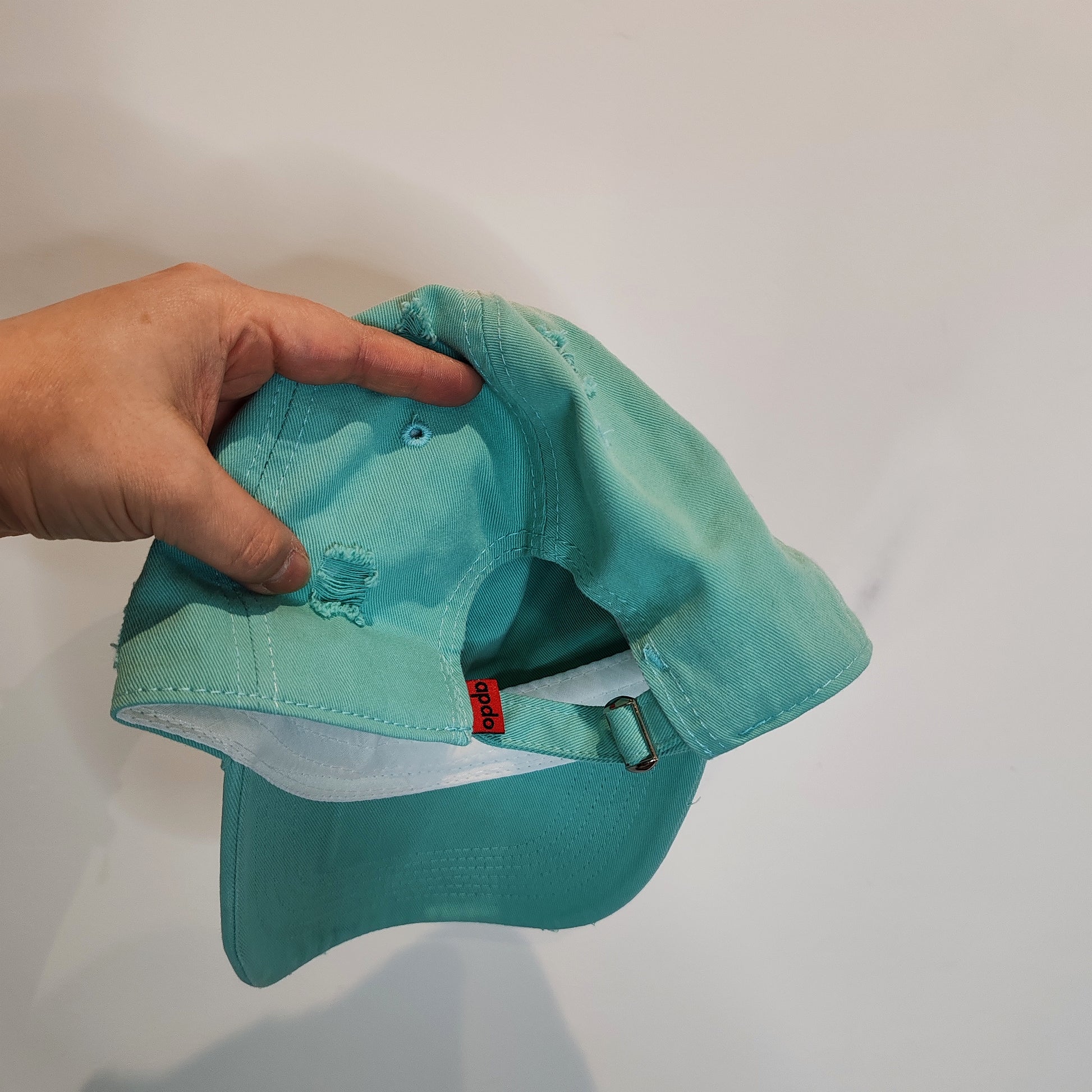 Apdo Green Tie Dip Dye Distressed Patina Baseball Cap