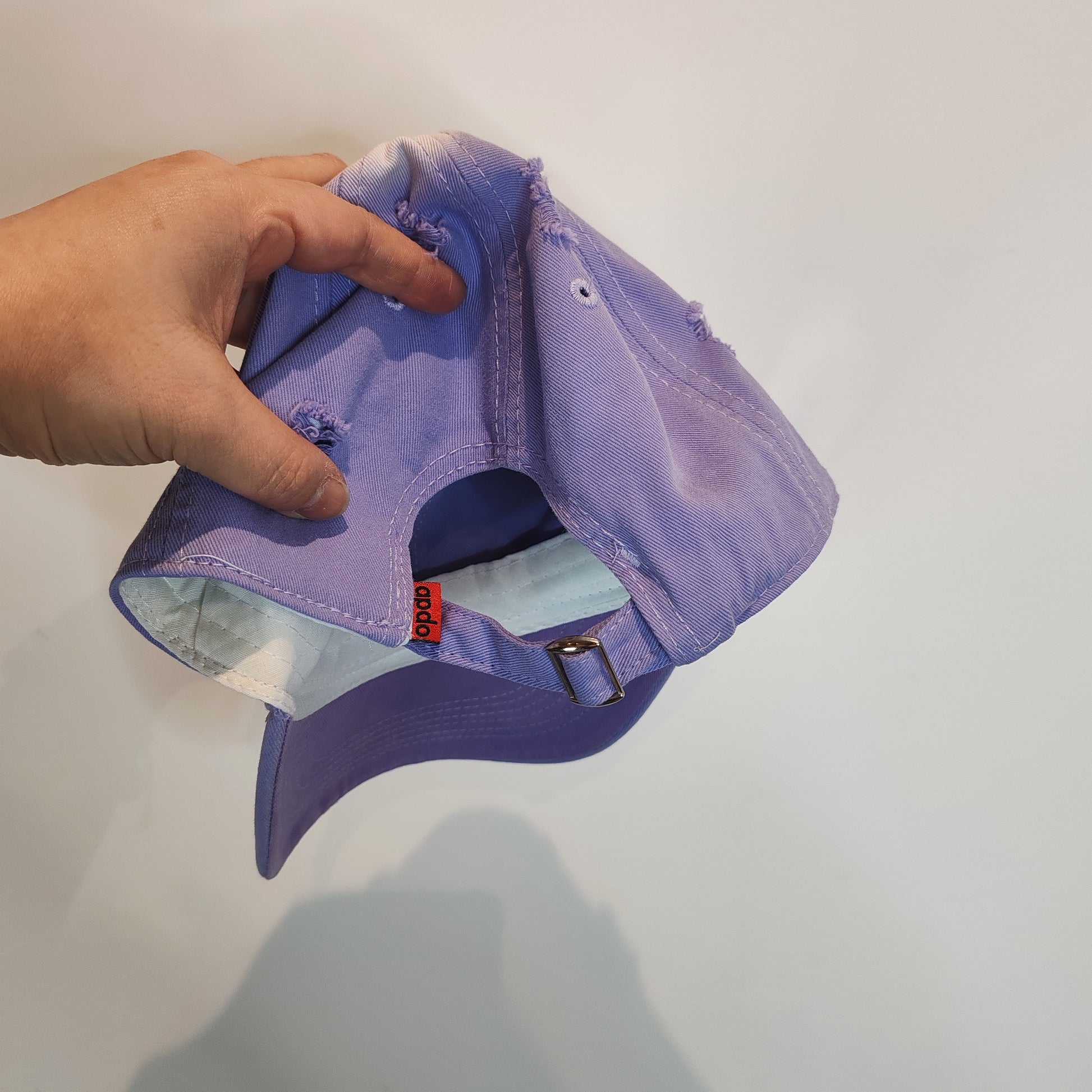 Apdo Lilac Tie Dip Dye Distressed Patina Baseball Cap