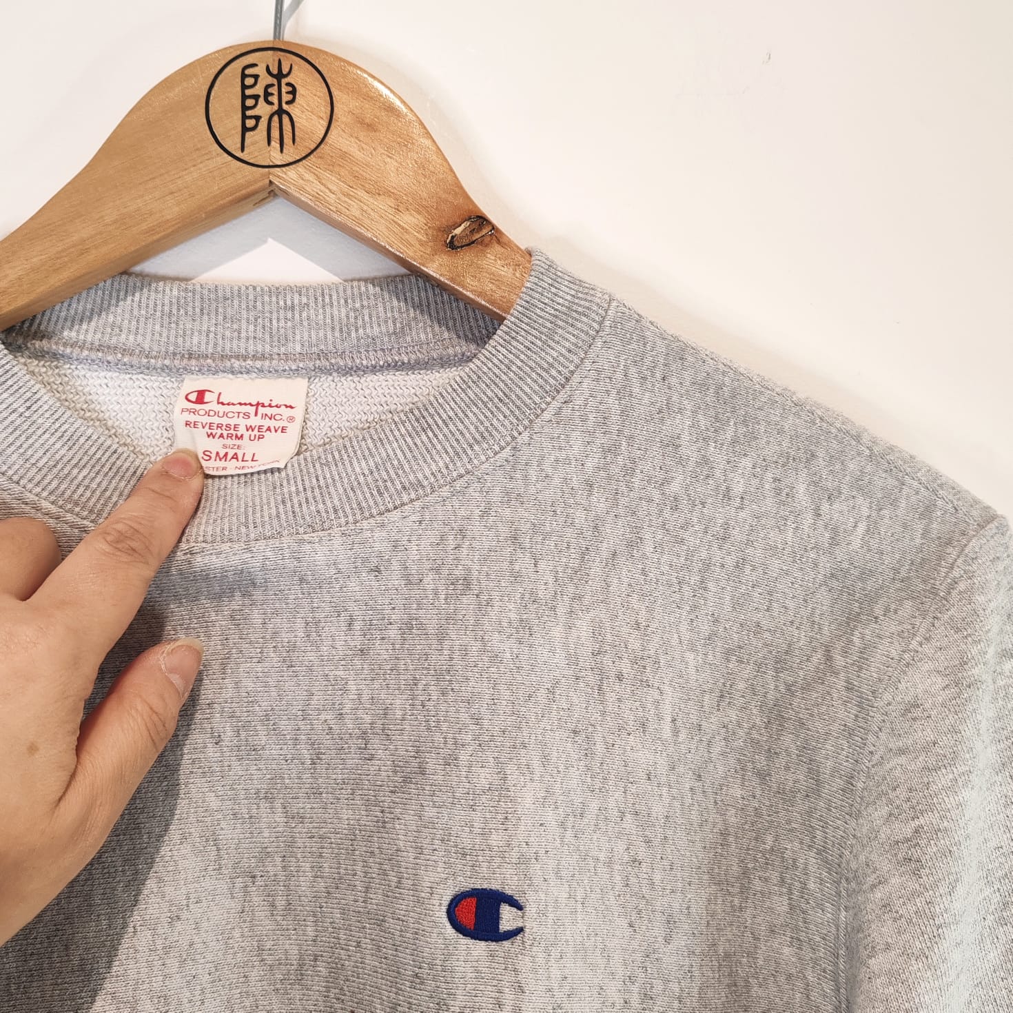 Champion Grey Rework Cropped Sweatshirt Preloved By Lilly Grace Chen