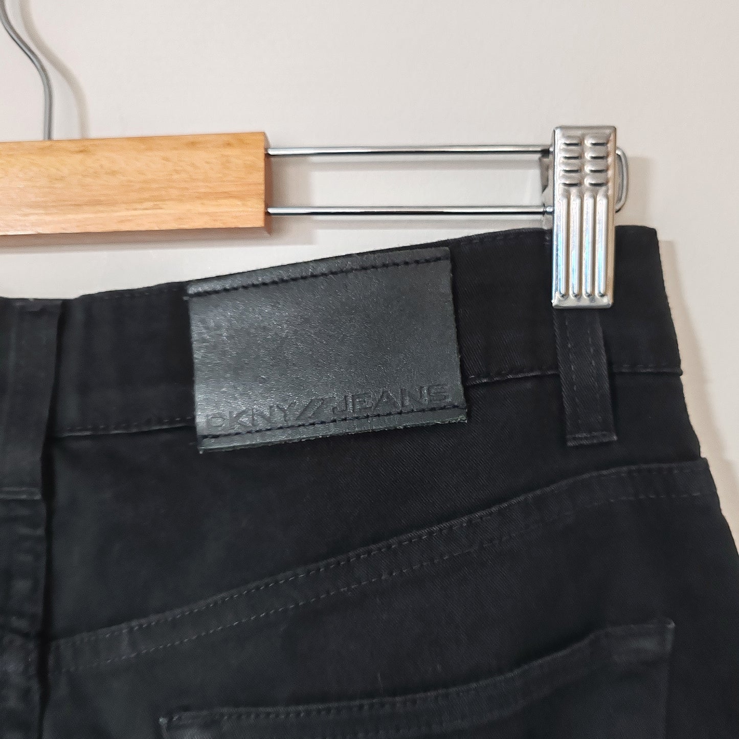 DKNY Jeans Black 5 Pocket Straight Leg Jeans