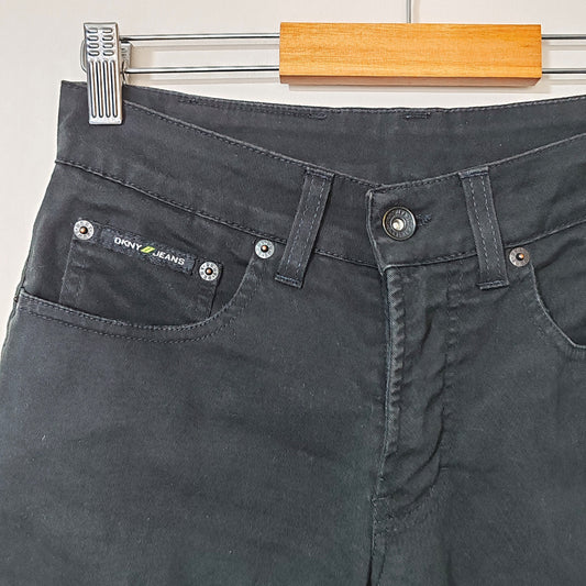 DKNY Jeans Black 5 Pocket Straight Leg Jeans