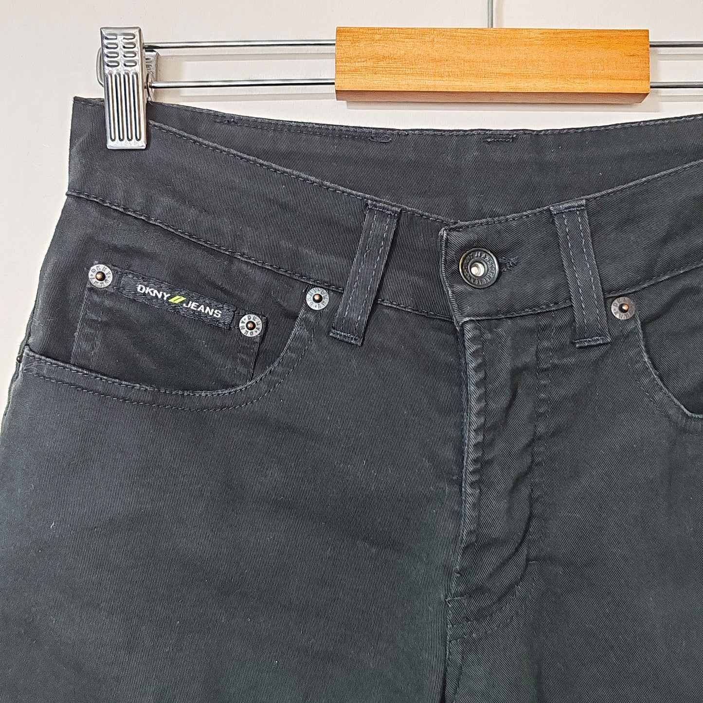 DKNY Jeans Black 5 Pocket Straight Leg Jeans