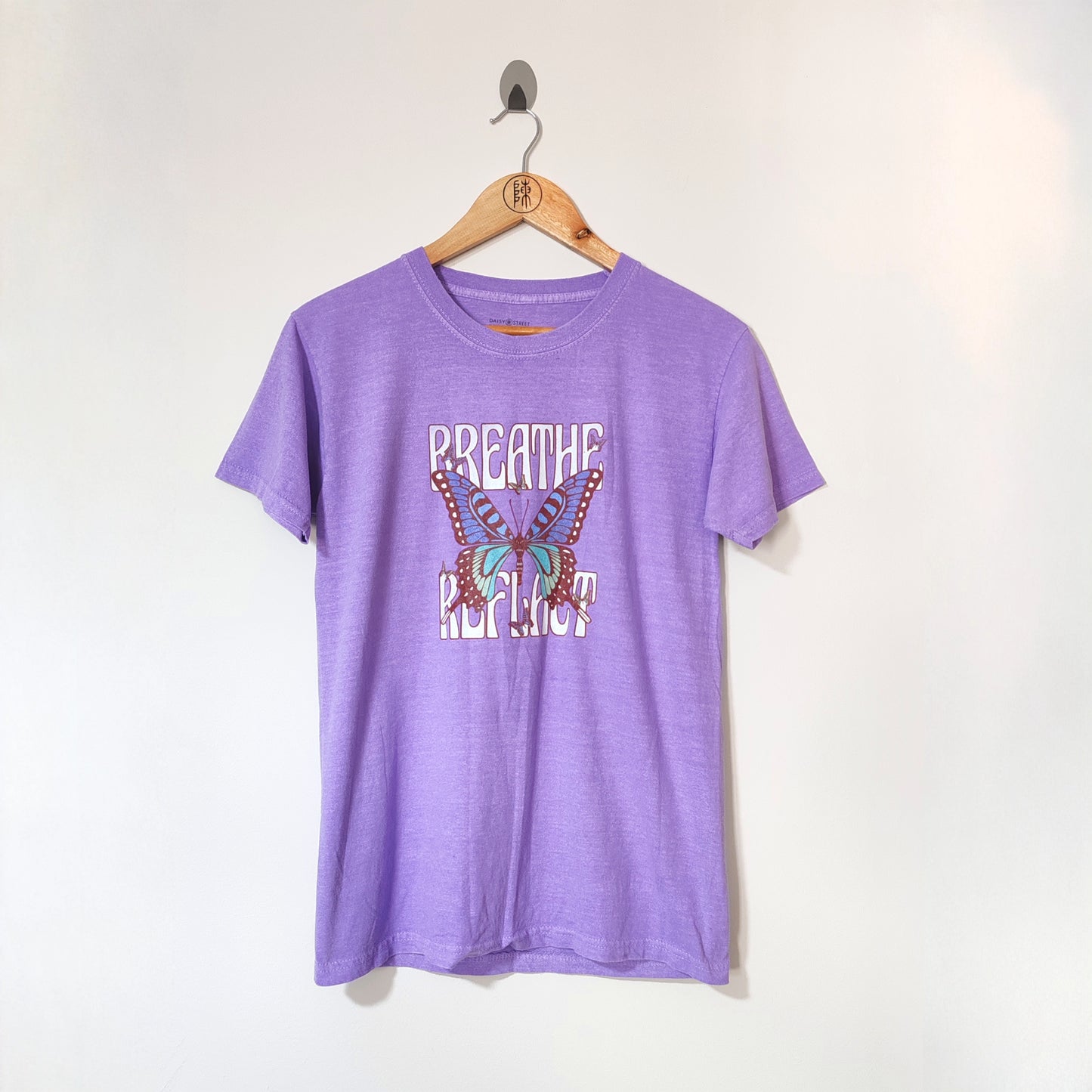 Daisy Street Lilac Breathe Butterfly T Shirt
