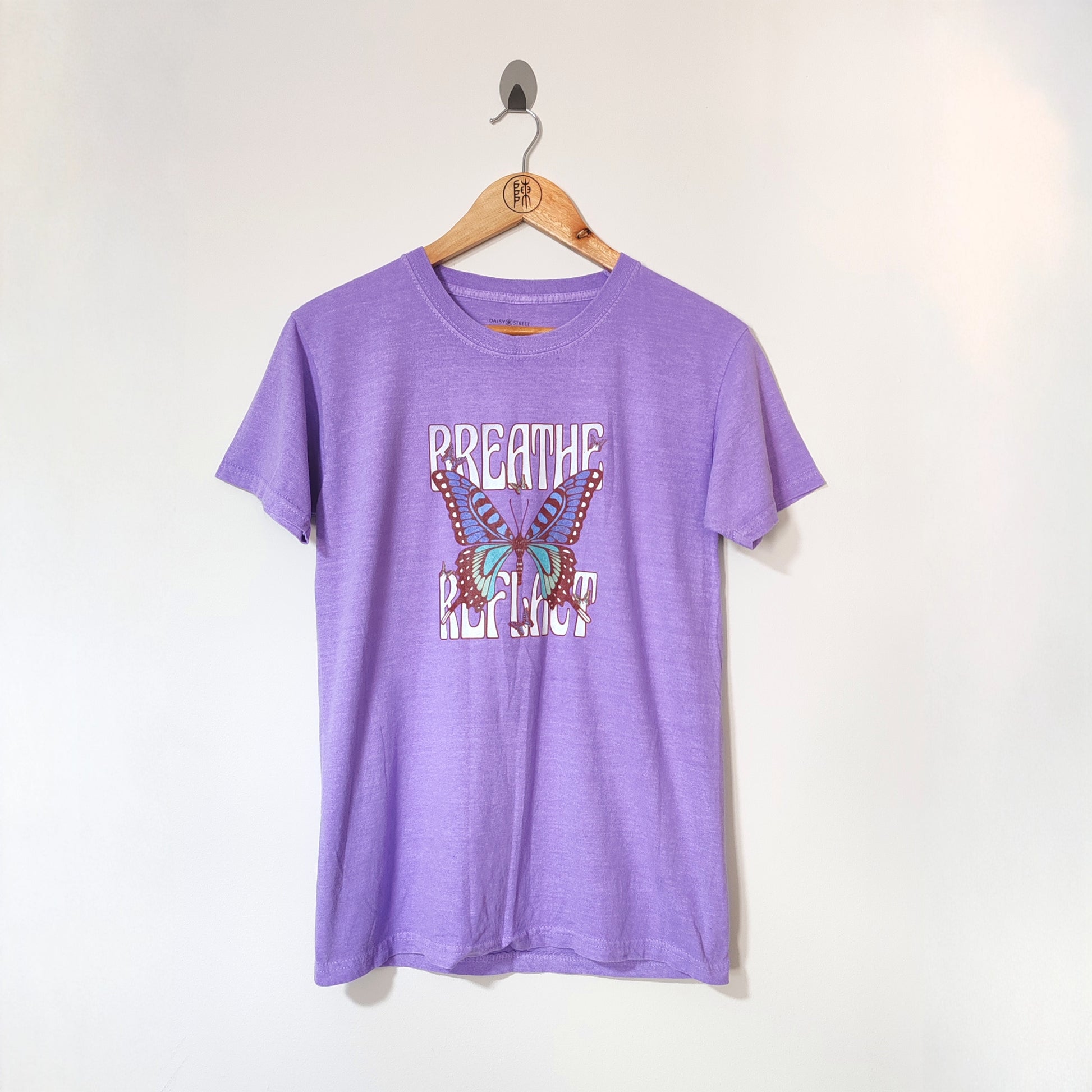Daisy Street Lilac Breathe Butterfly T Shirt