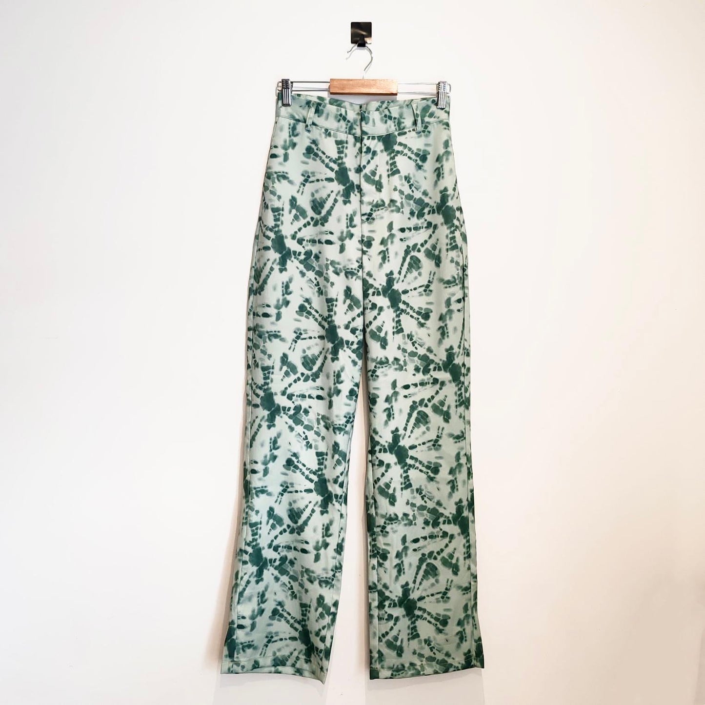 Daisy Street Mint Green Tie Dye High Waist Trousers