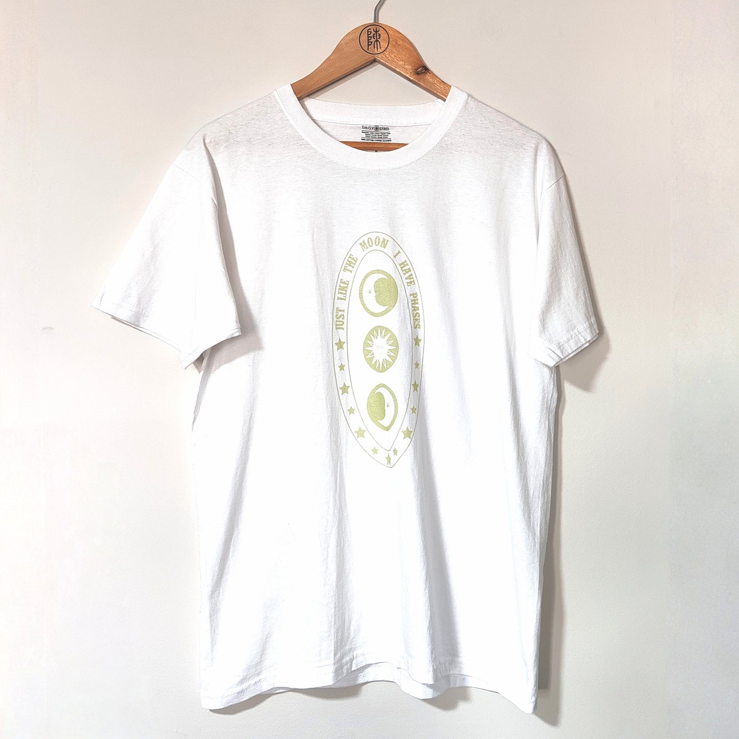 Daisy Street White Just Like The Moon I Have Phases T Shirt