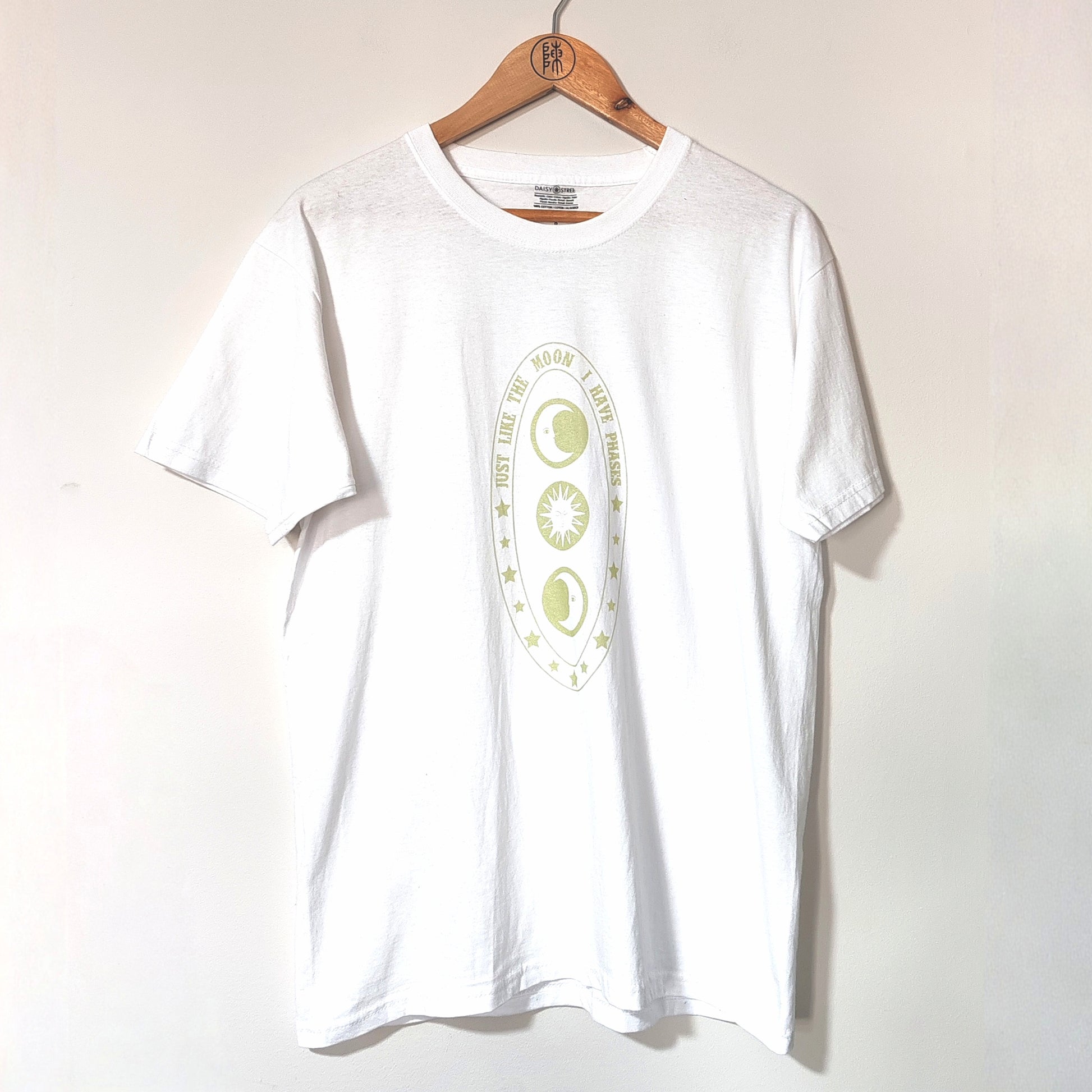 Daisy Street White Just Like The Moon I Have Phases T Shirt