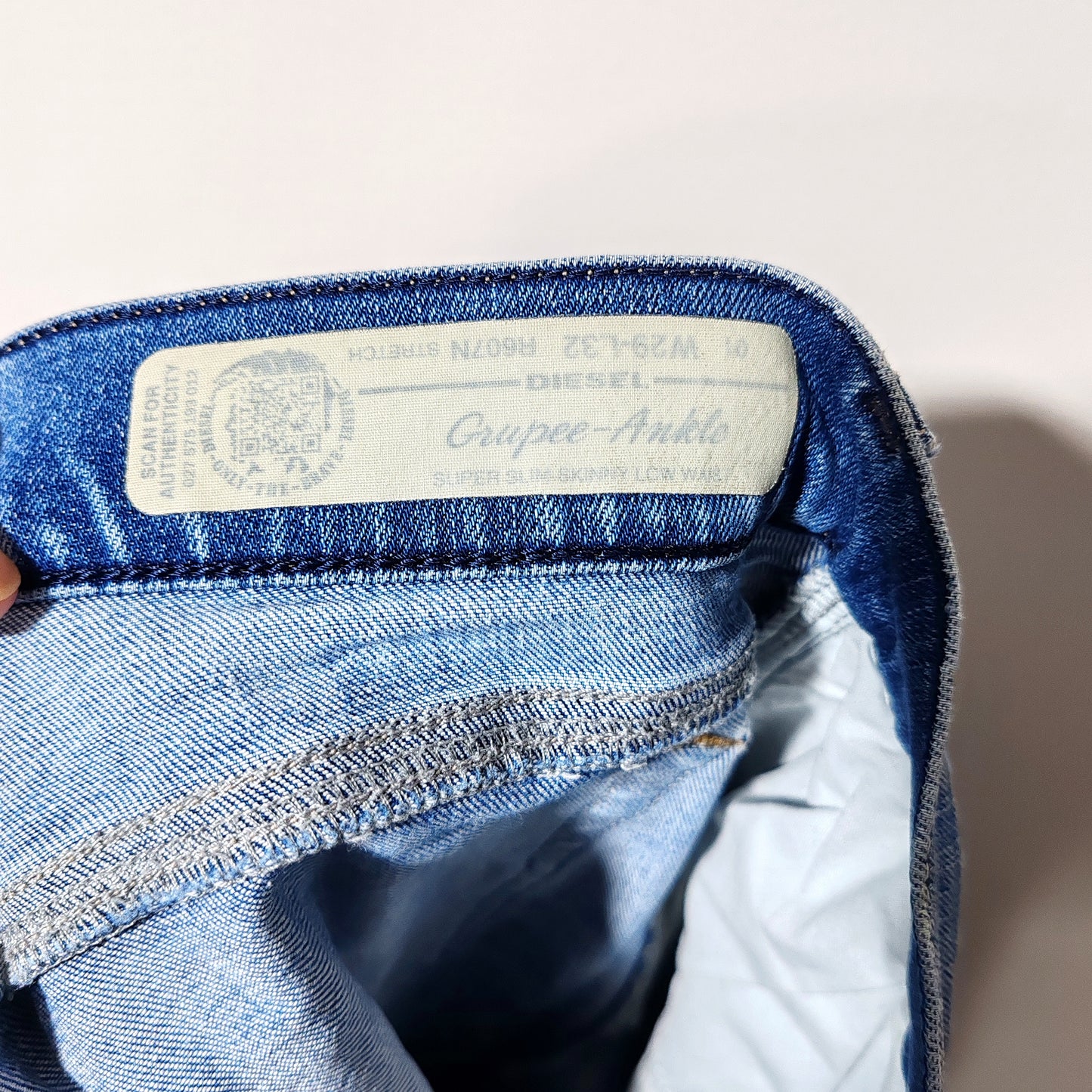 Diesel Gruppe Ankle Super Slim Skinny Low Waist W29 L32 Jeans