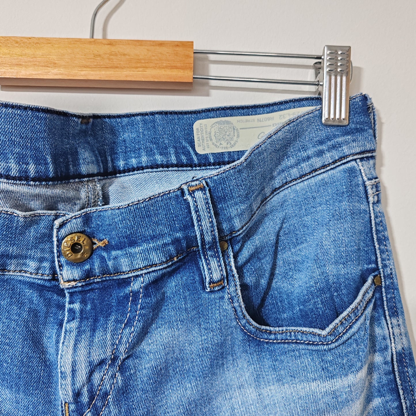 Diesel Gruppe Ankle Super Slim Skinny Low Waist W29 L32 Jeans