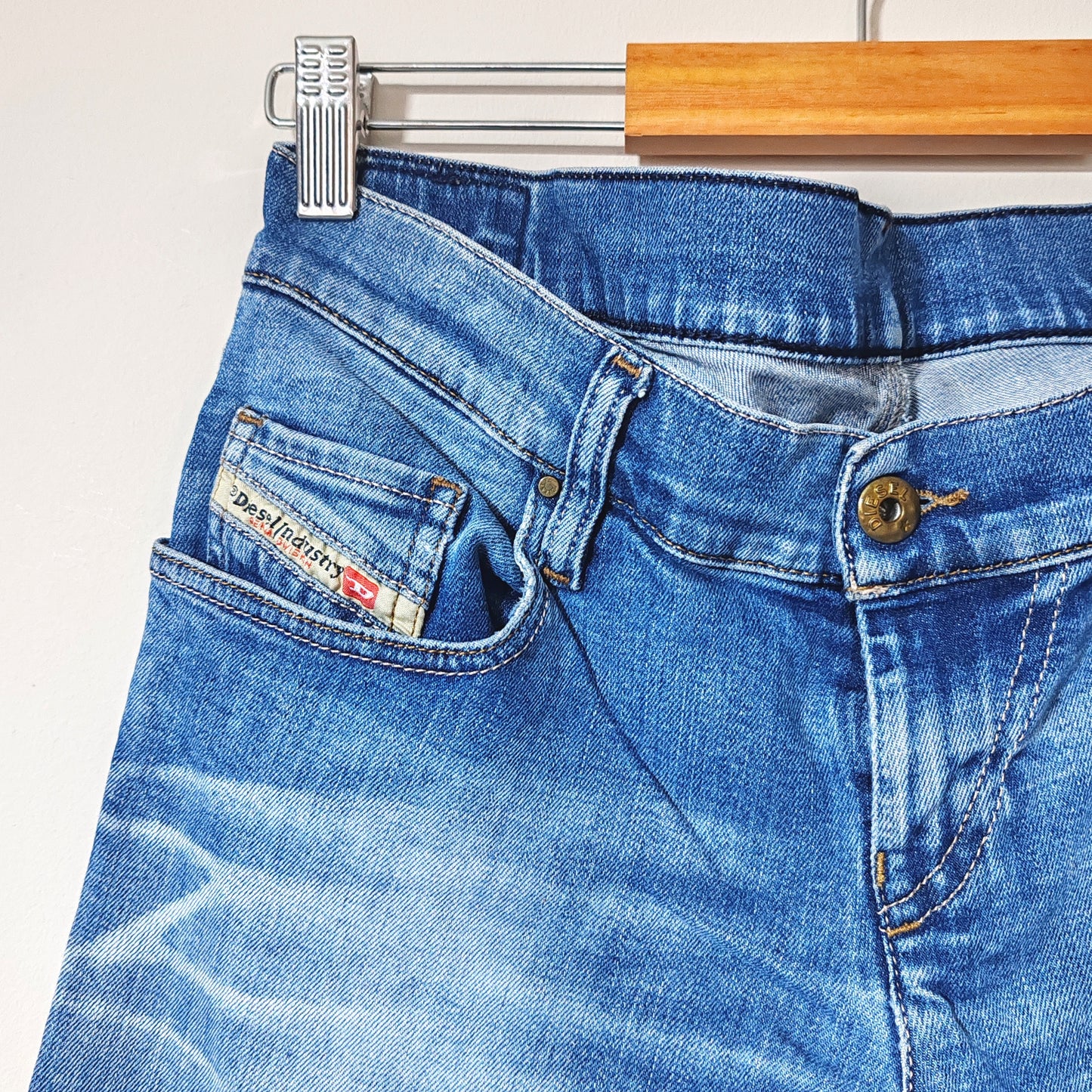 Diesel Gruppe Ankle Super Slim Skinny Low Waist W29 L32 Jeans