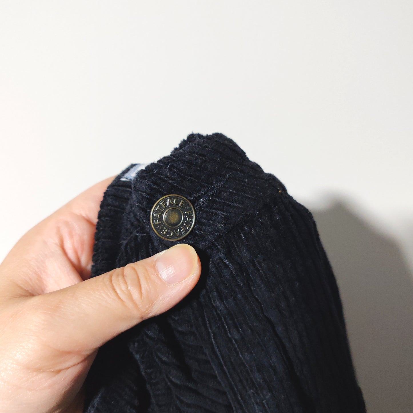 Fatface Black Chunky Corduroy Mini Skirt