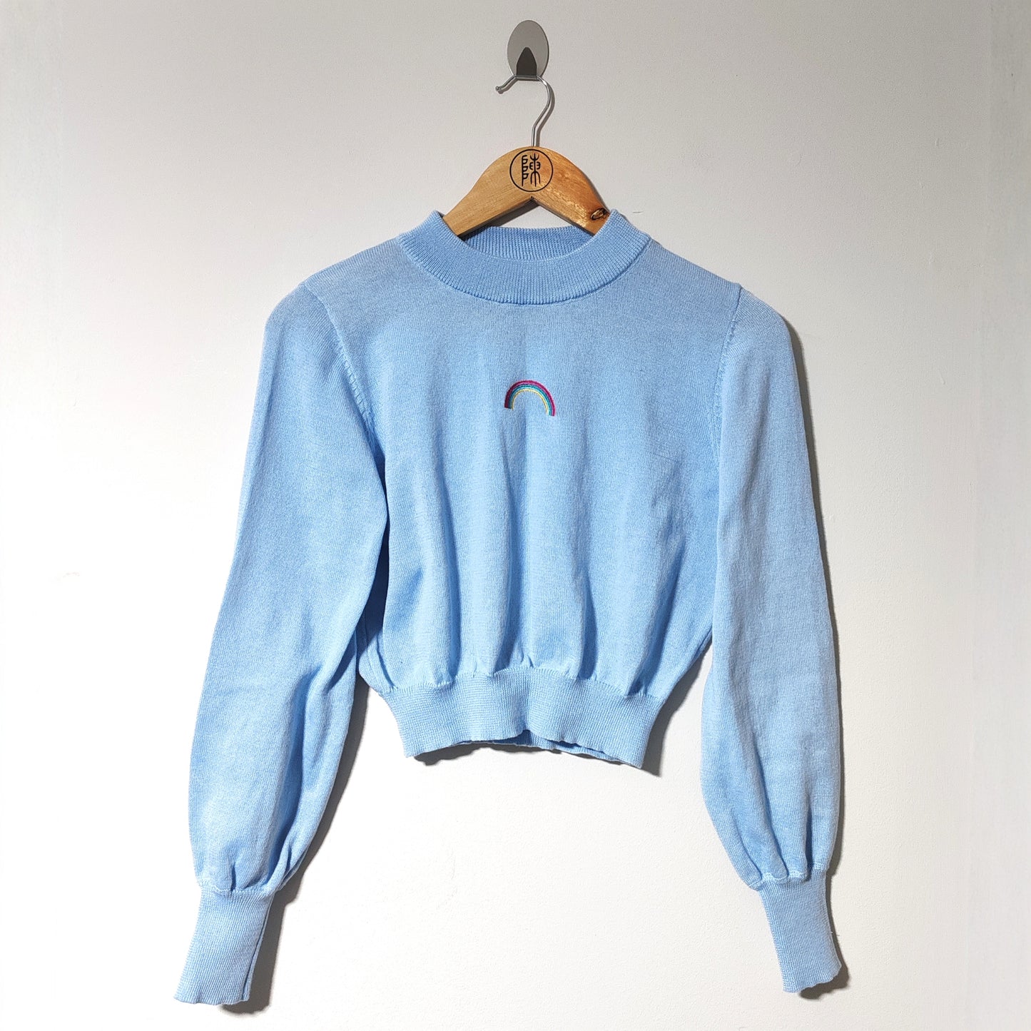 Heartbreak Blue Rainbow Fine Knitted Jumper