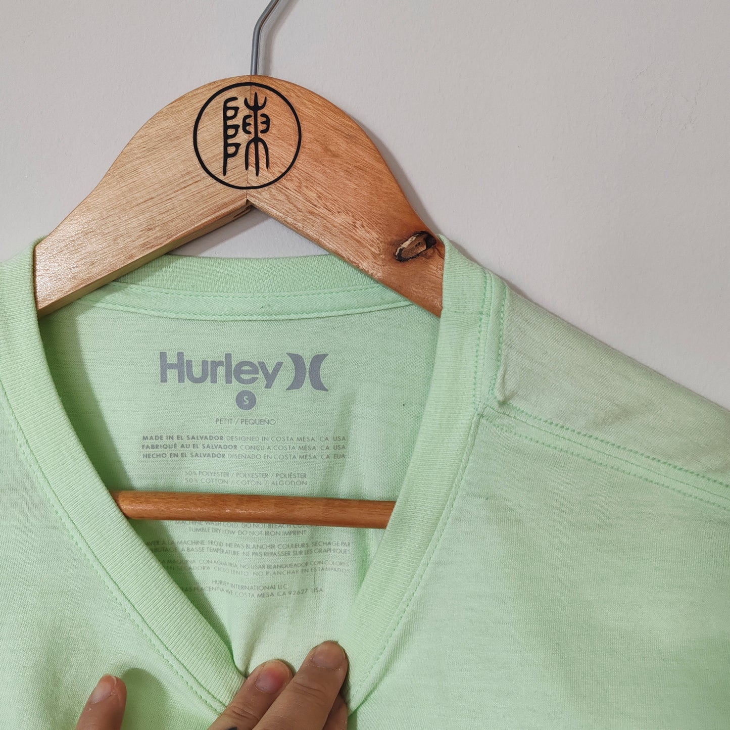 Hurley Lime Green Graphic T Shirt