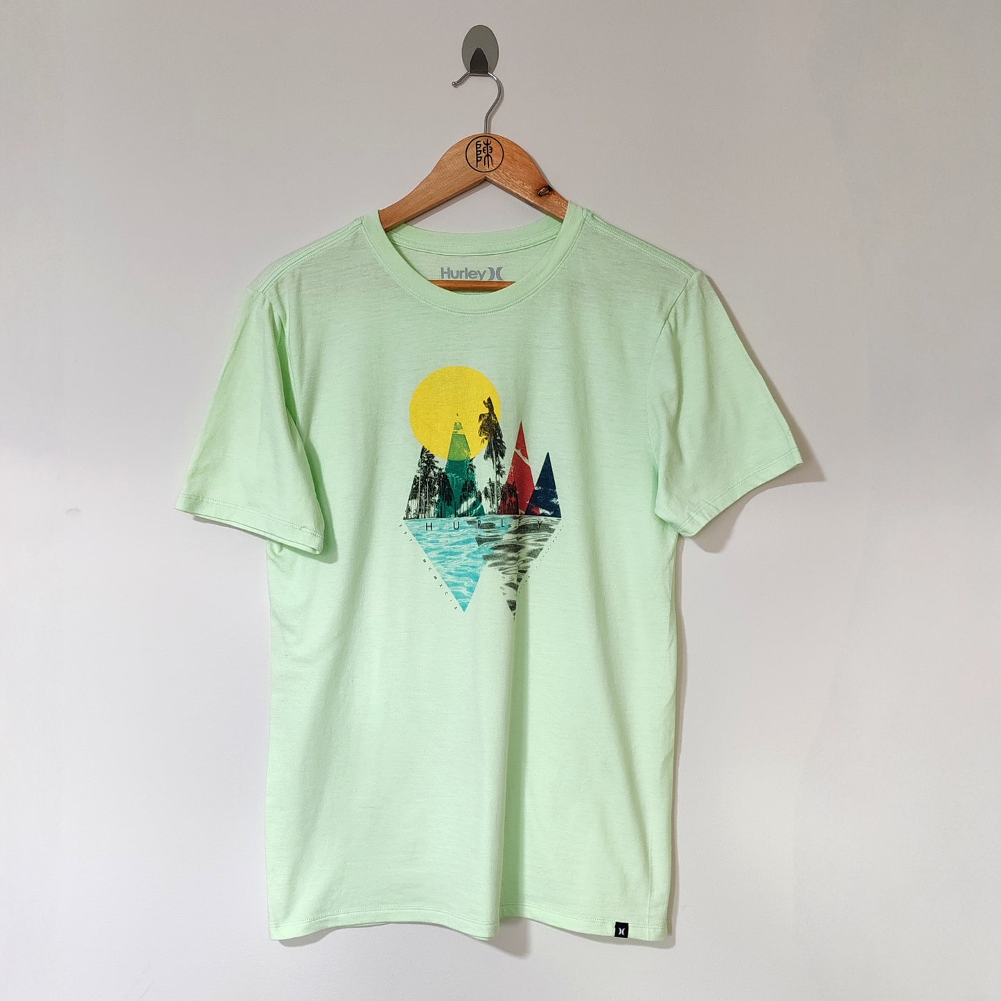 Hurley Lime Green Graphic T Shirt