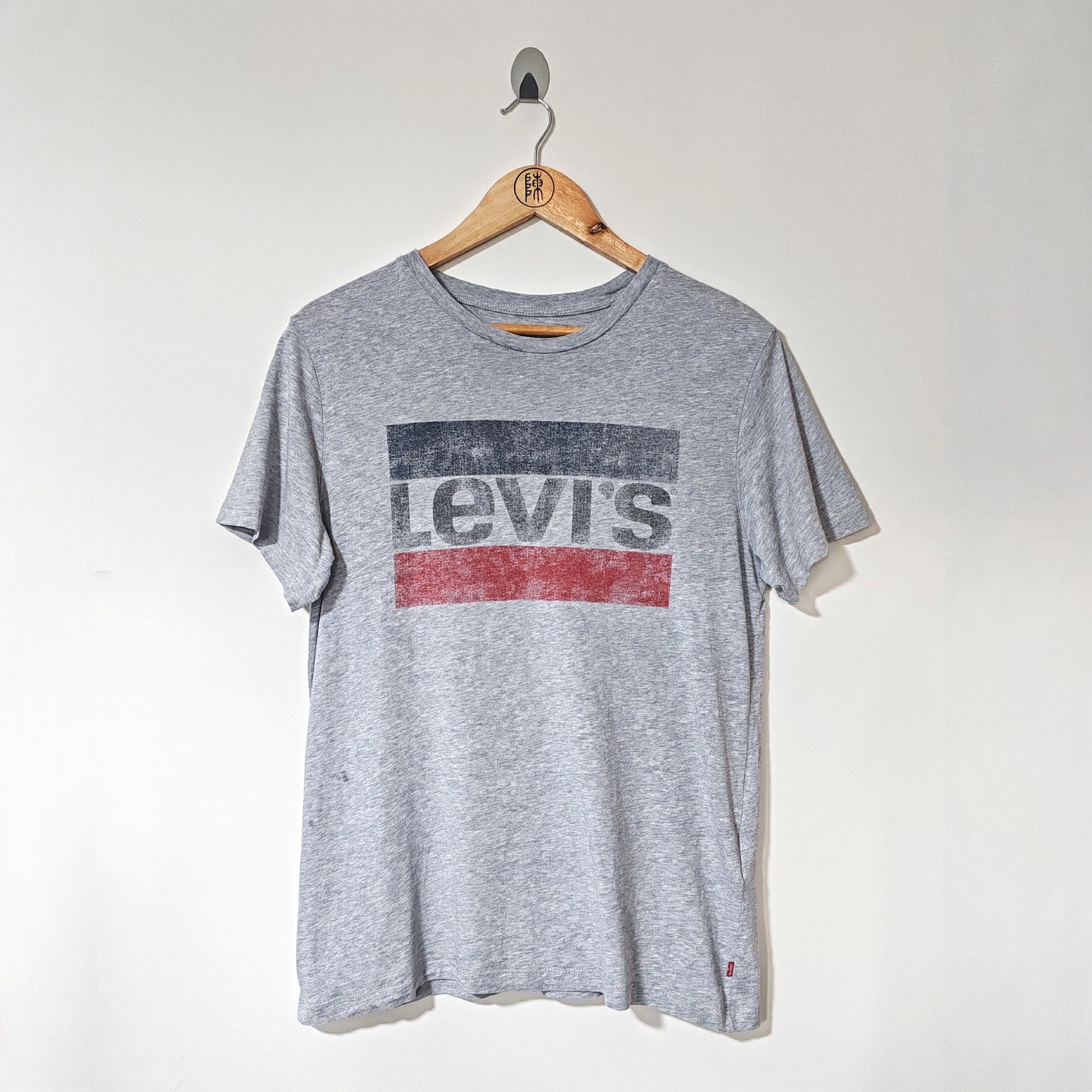 Levi's Grey Short Sleeve Distressed Look T Shirt