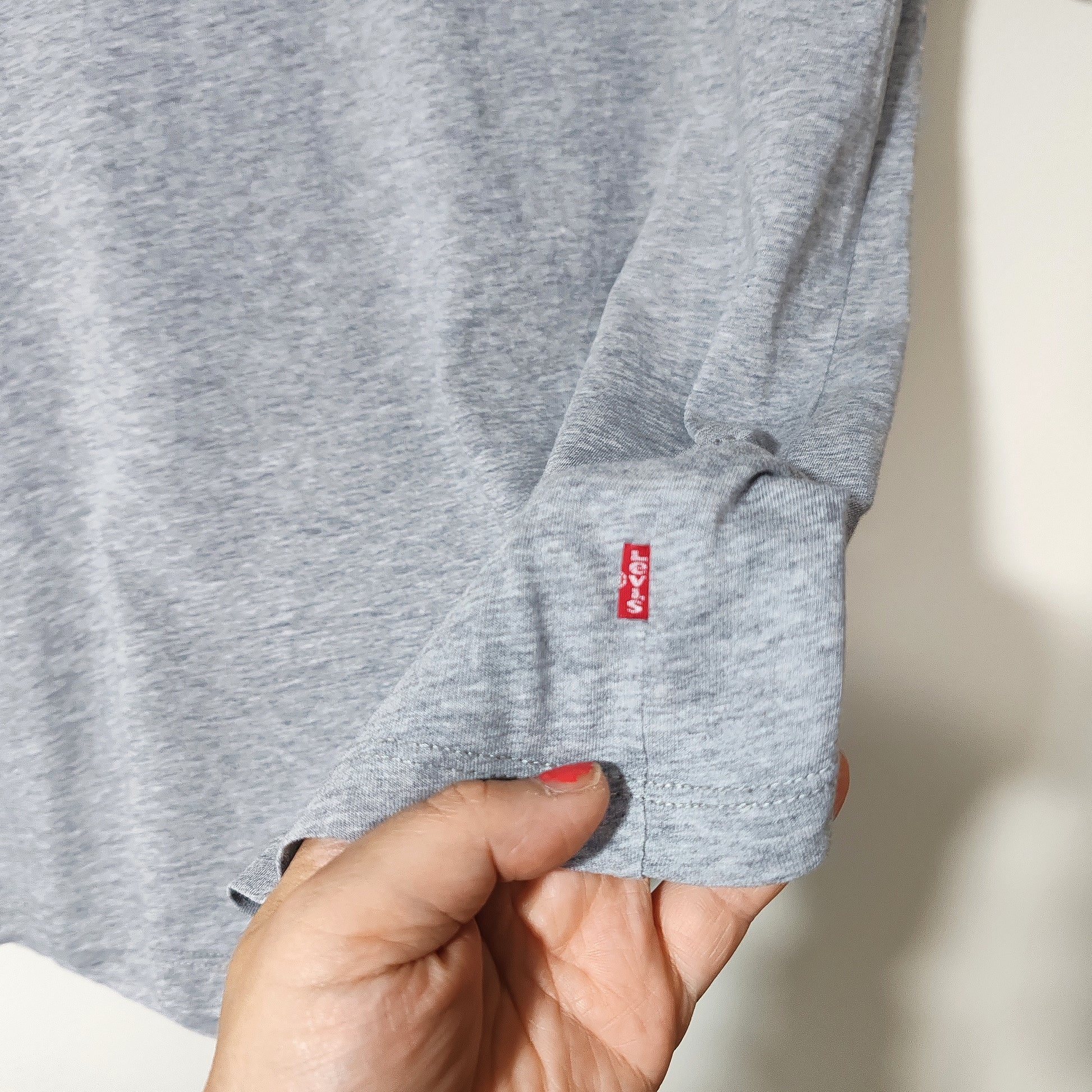 Levi's Grey Short Sleeve Distressed Look T Shirt