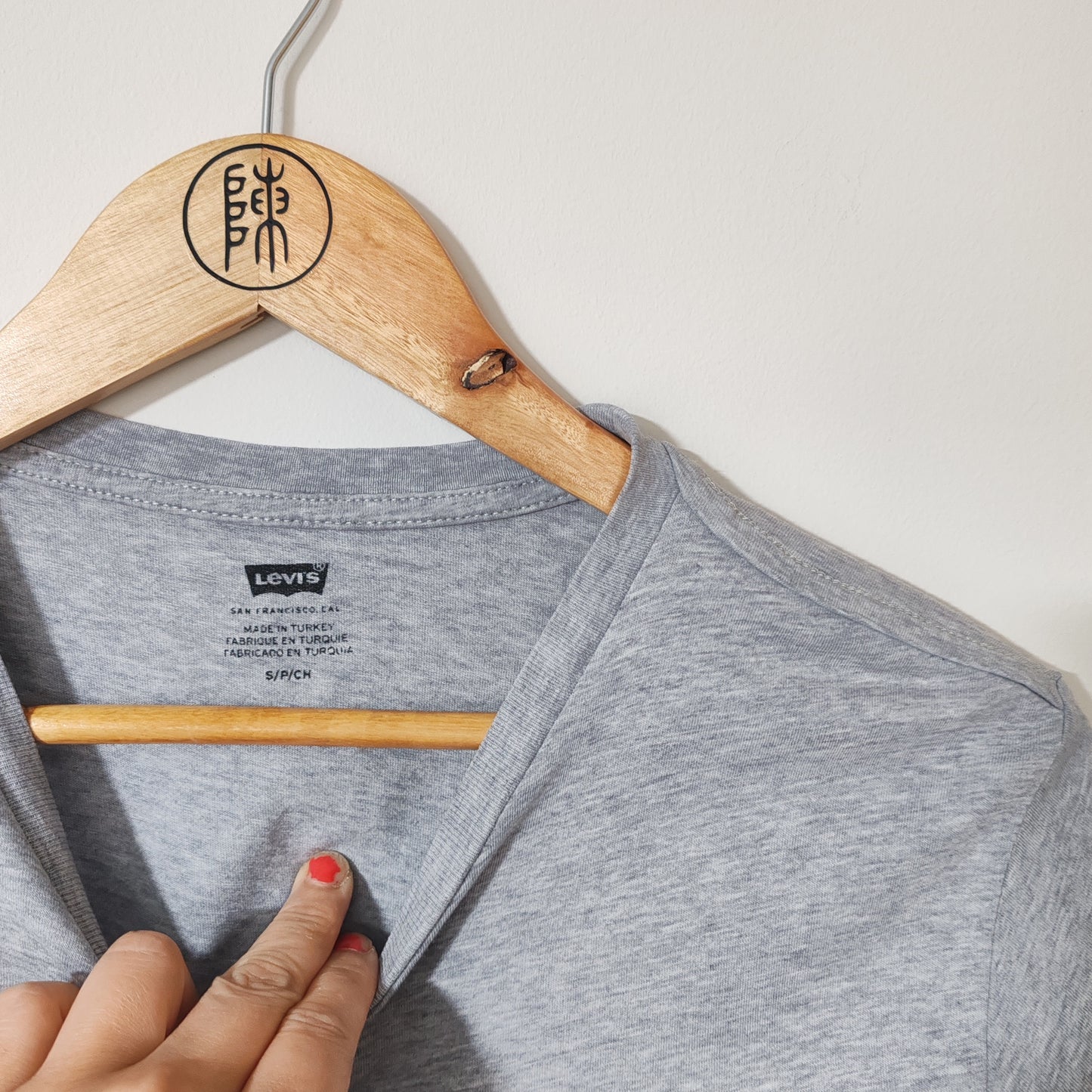 Levi's Grey Short Sleeve Distressed Look T Shirt