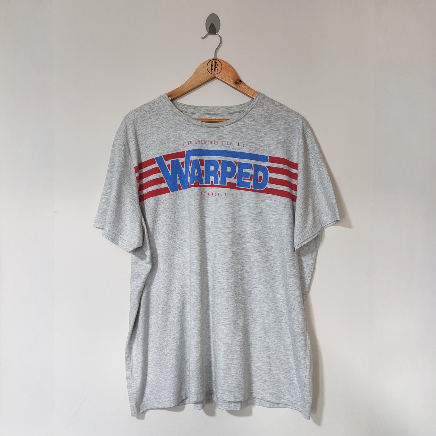 Live Everyday Like It's Warped Grey Splash T Shirt