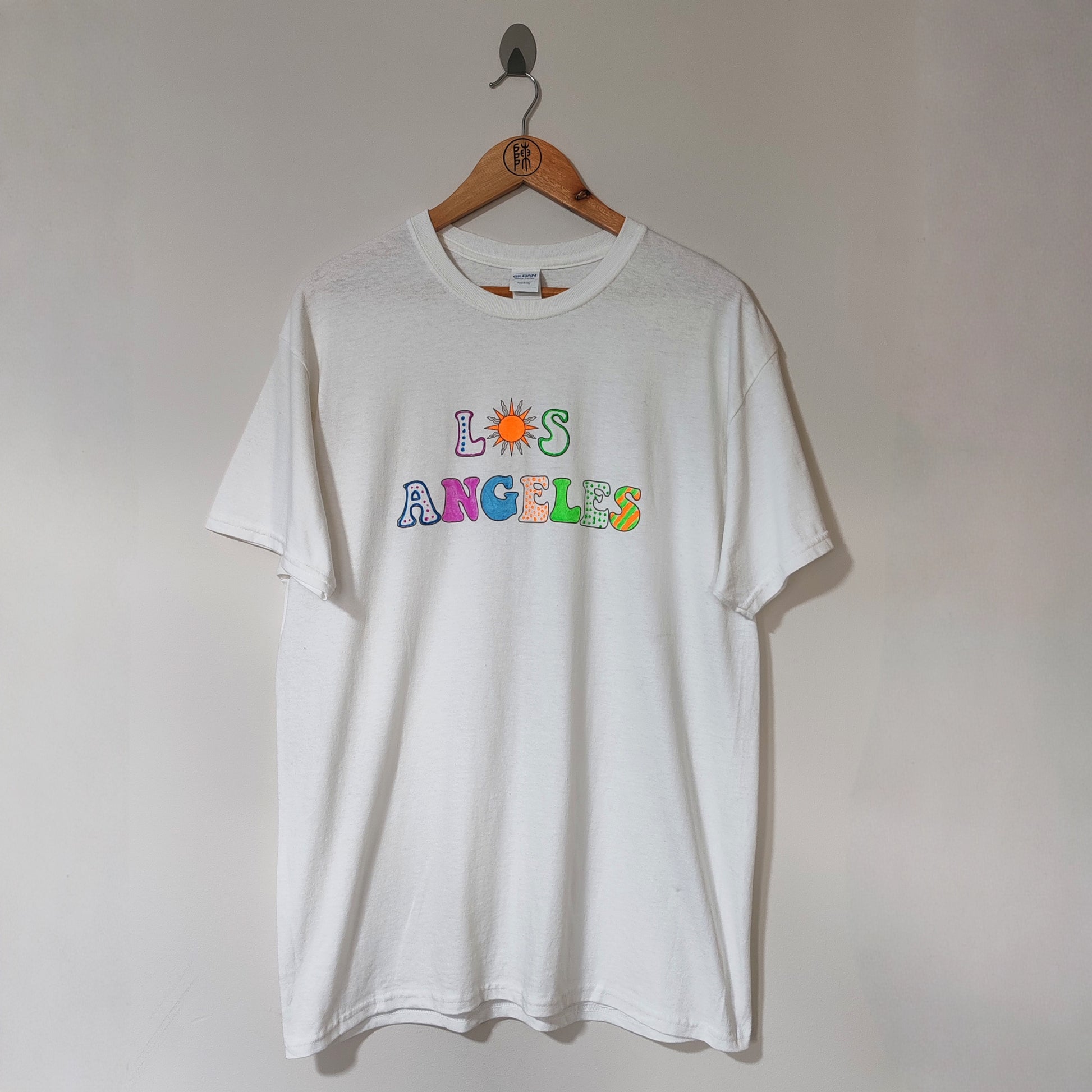 Los Angeles White Gildan T Shirt