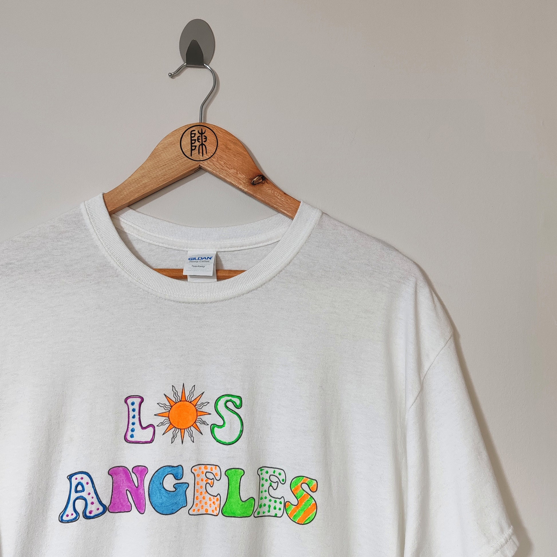 Los Angeles White Gildan T Shirt