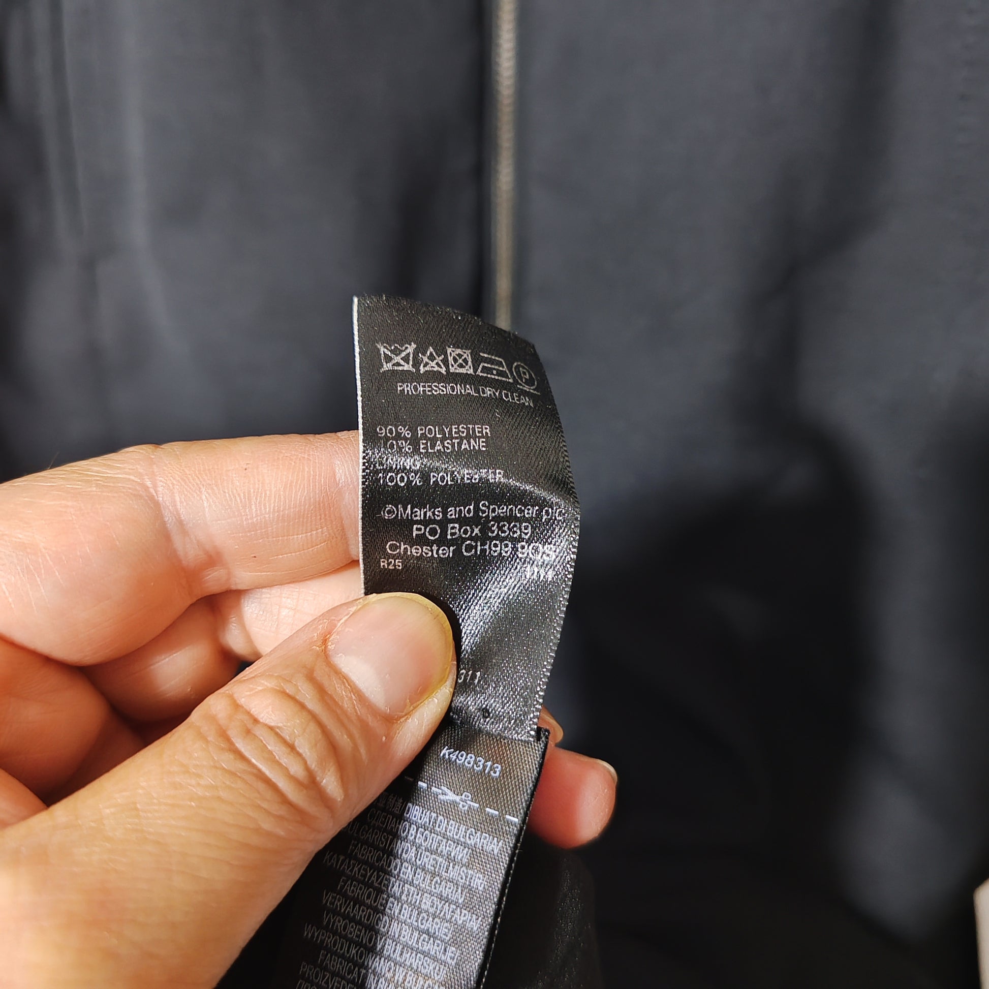 Marks & Spencer Per Una Speziale Black Zip Midi Dress