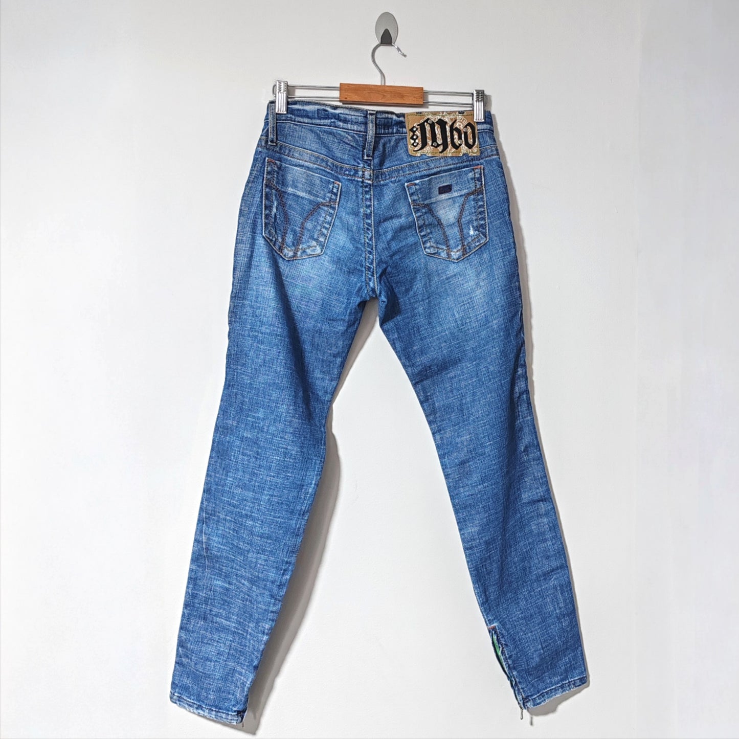 Miss Sixty J Lot Skinny Zip Ankle Vintage Jeans