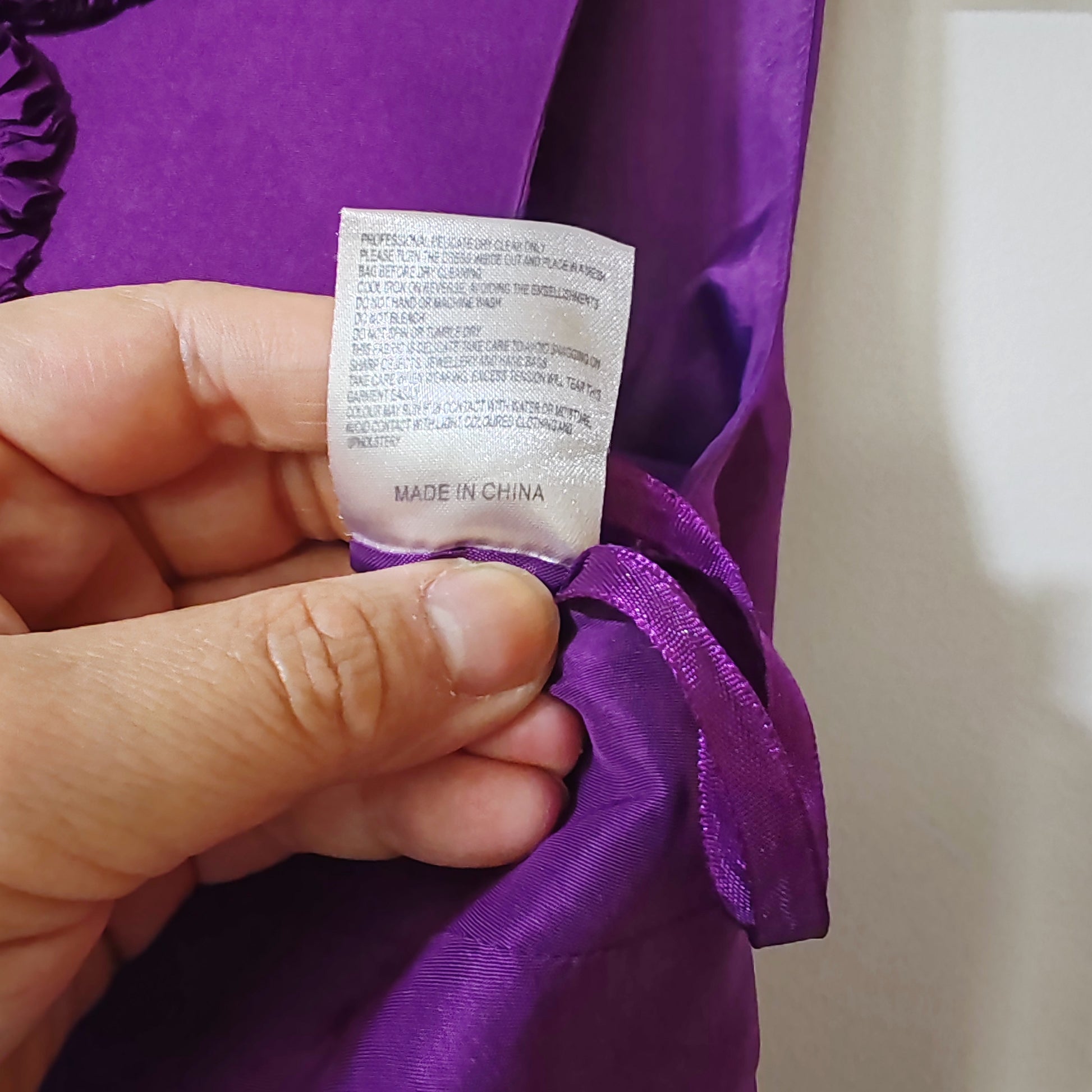 Phase Eight Purple Silk Flower Ruffle Dress