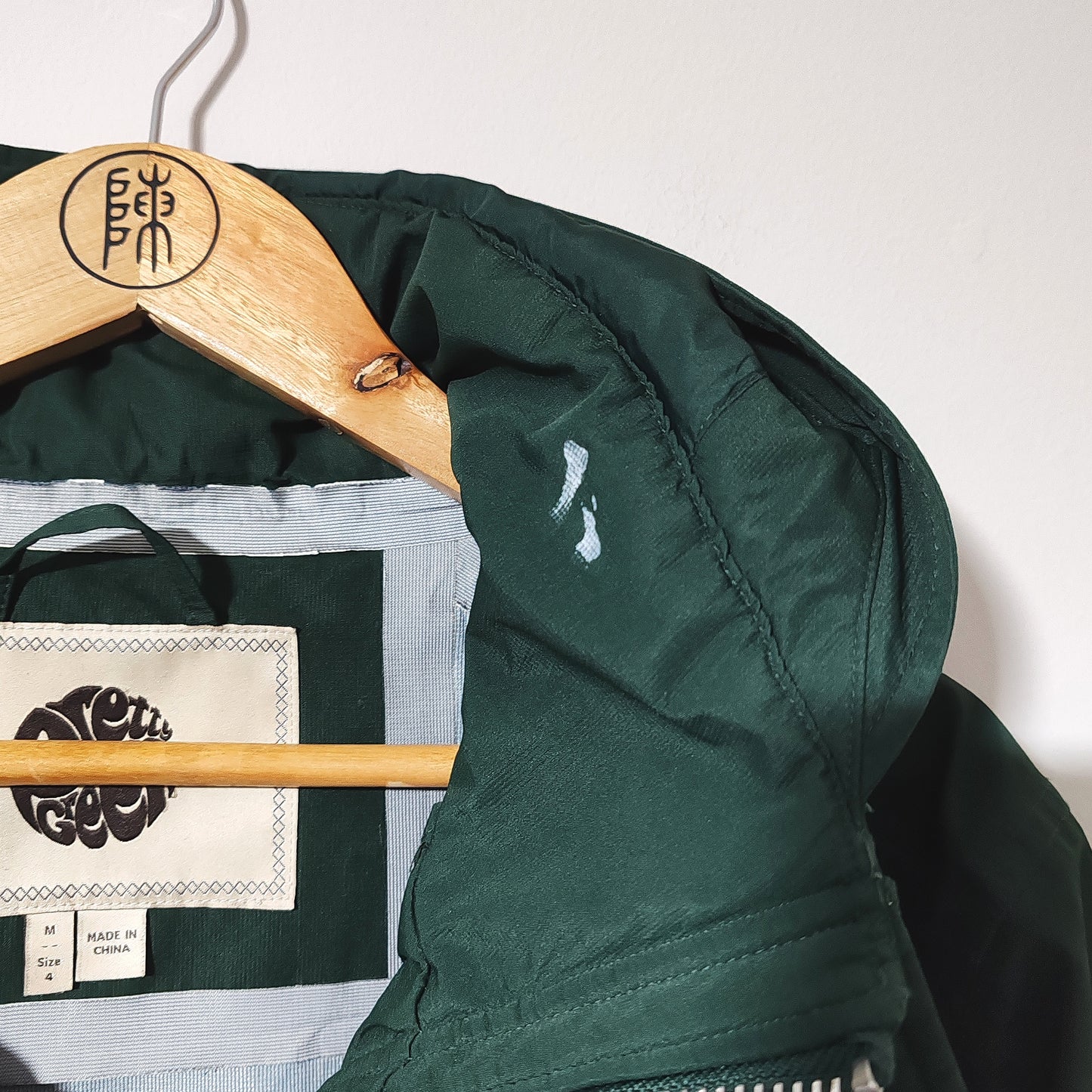 Pretty Green Like Minded Seam Sealed Green Parka Jacket