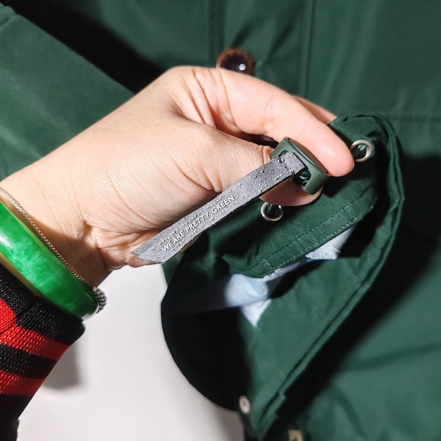 Pretty Green Like Minded Seam Sealed Green Parka Jacket