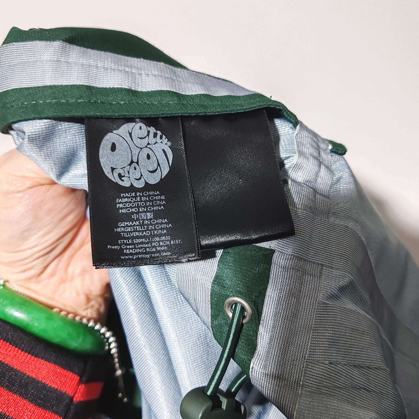 Pretty Green Like Minded Seam Sealed Green Parka Jacket