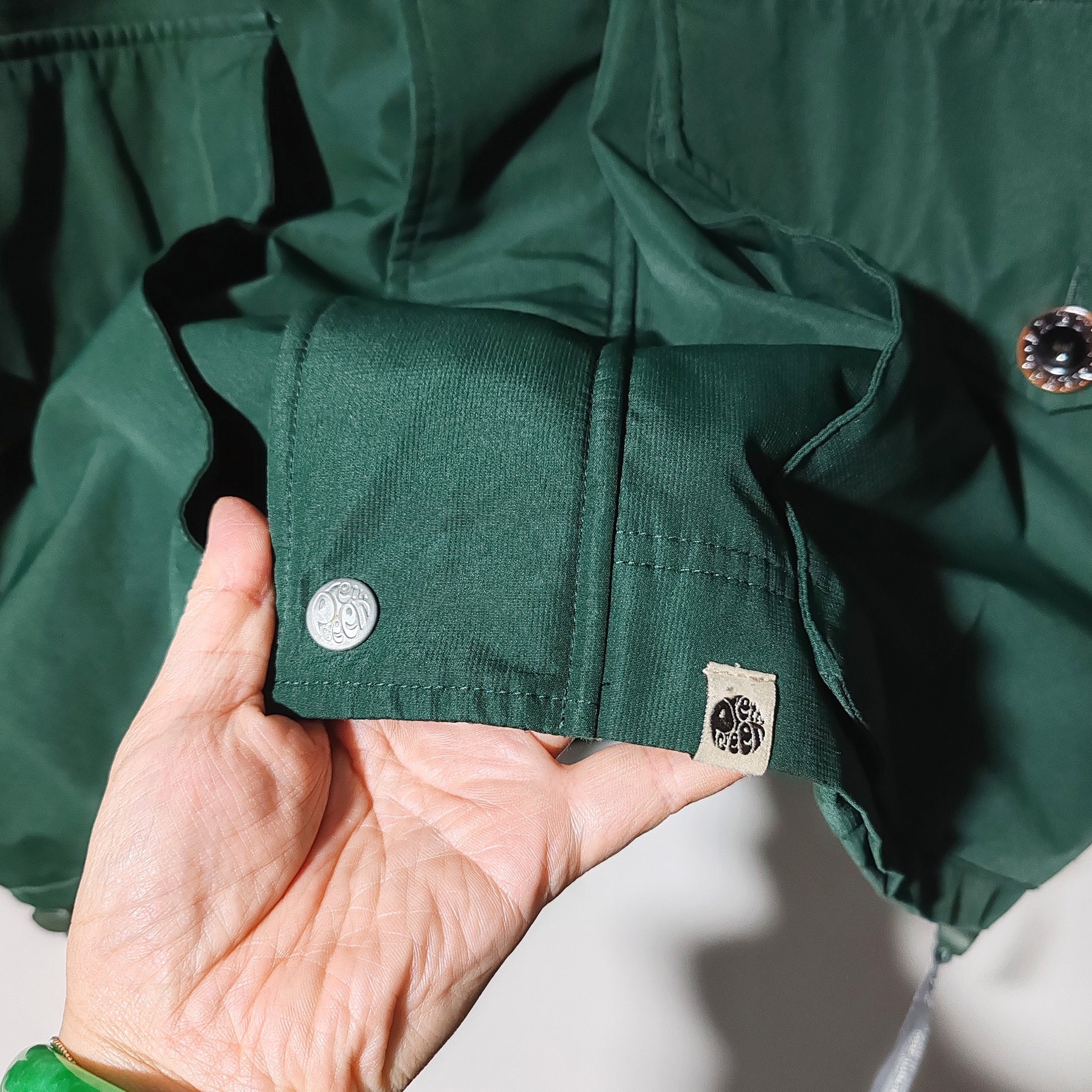 Pretty Green Like Minded Seam Sealed Green Parka Jacket