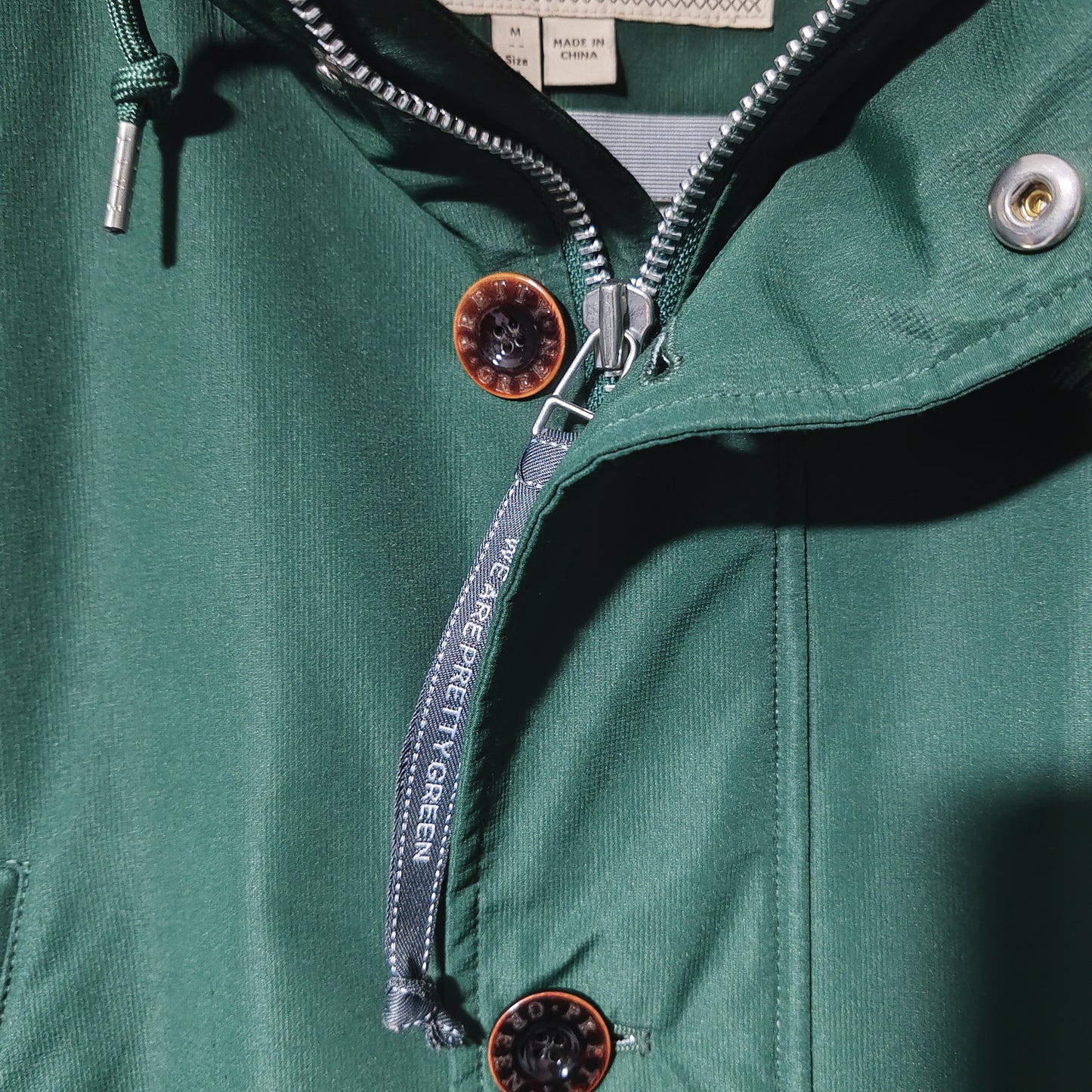 Pretty Green Like Minded Seam Sealed Green Parka Jacket