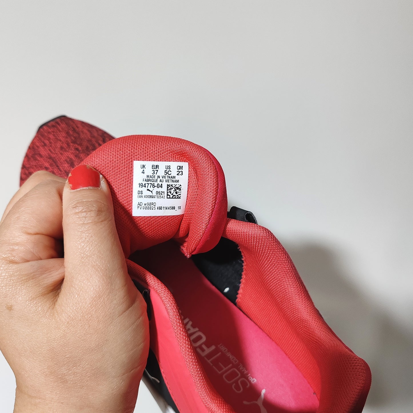 Puma Comet 2 Alt Softride Softfoam Coral Pink Black Trainers