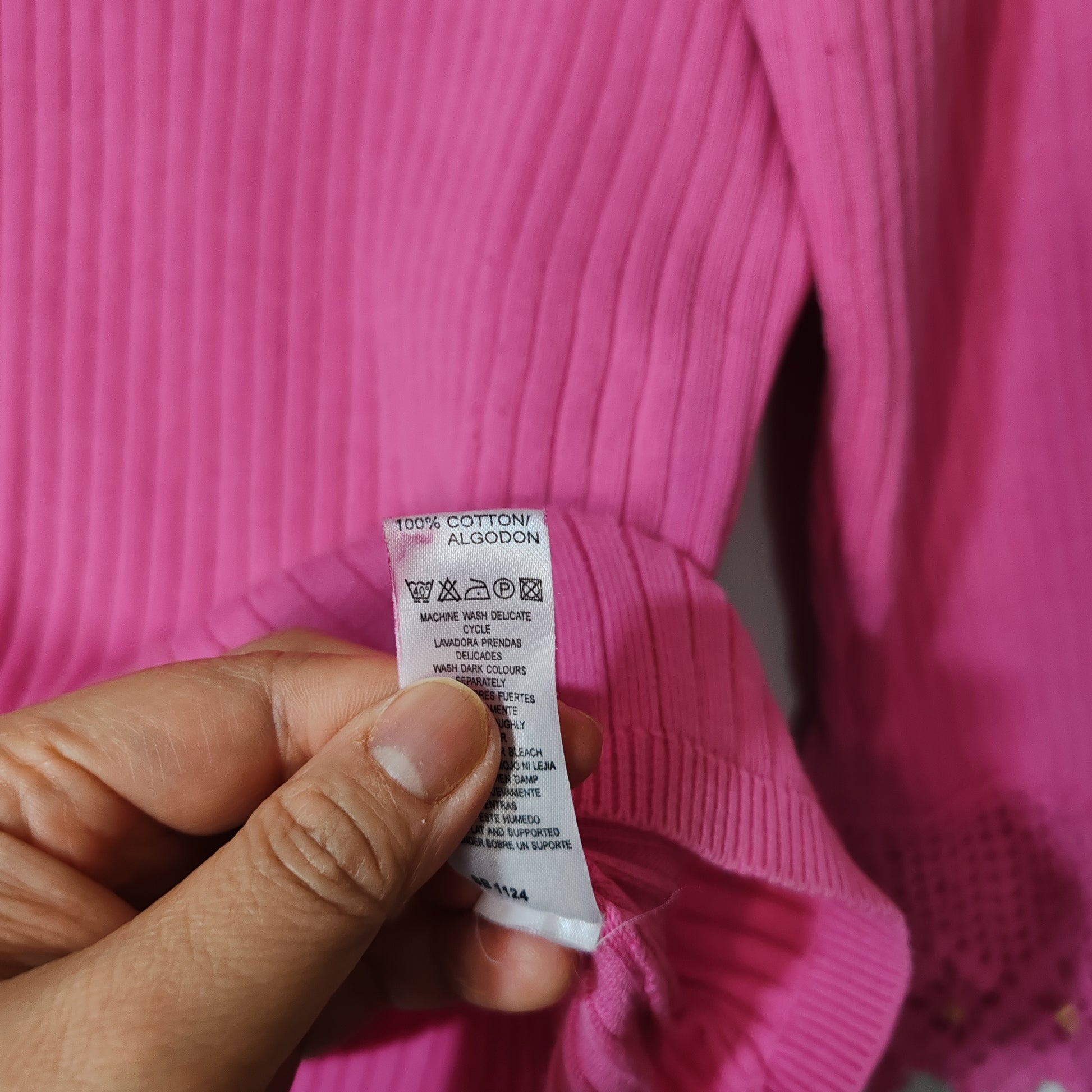 St Bernard Pink Crochet Detail Pink Y2K Vintage Jumper