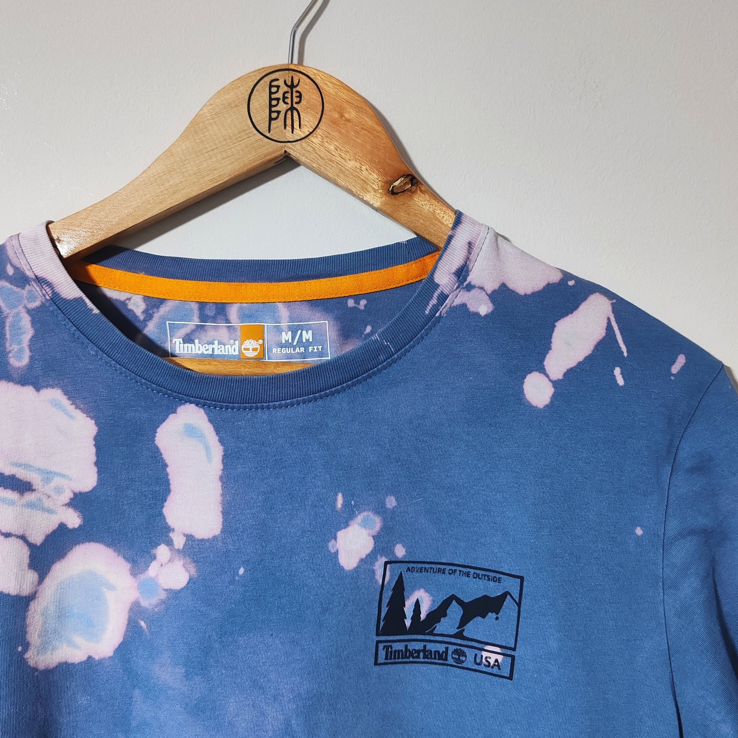 Timberland Blue Tie Dye Rework T Shirt