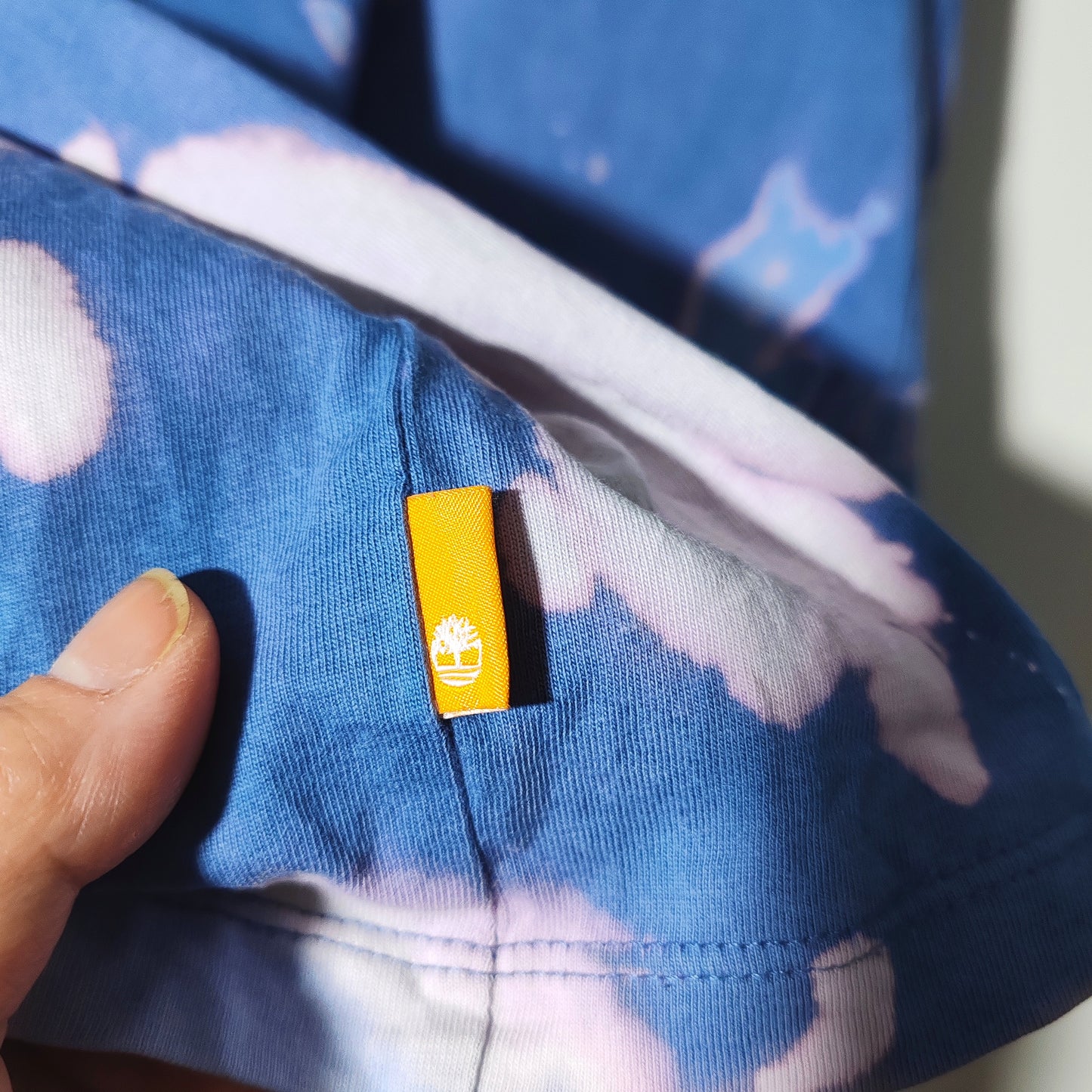 Timberland Blue Tie Dye Rework T Shirt